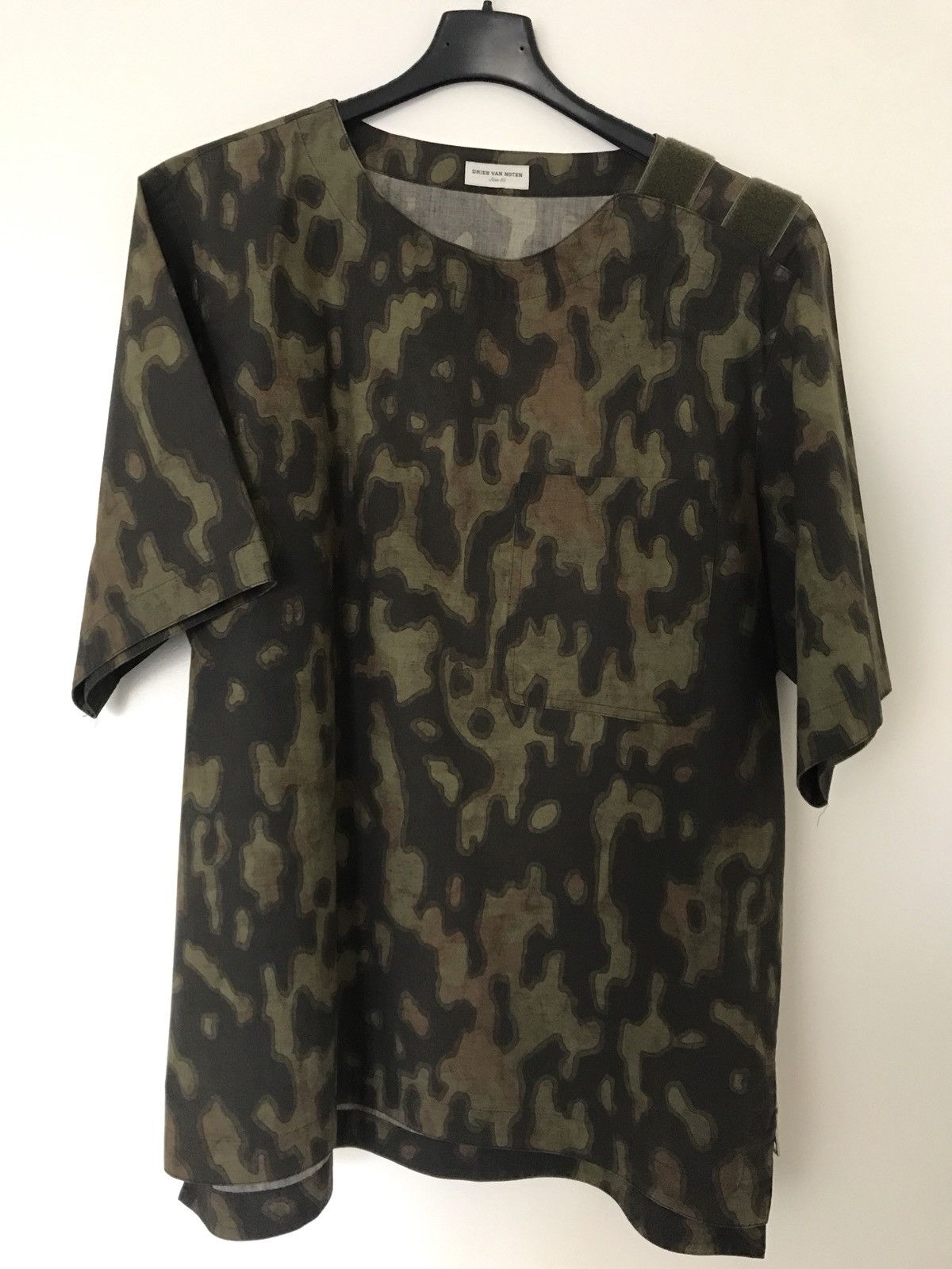 Dries Van Noten Short Sleeve Camo Top Size US M / EU 48-50 / 2 - 2 Thumbnail