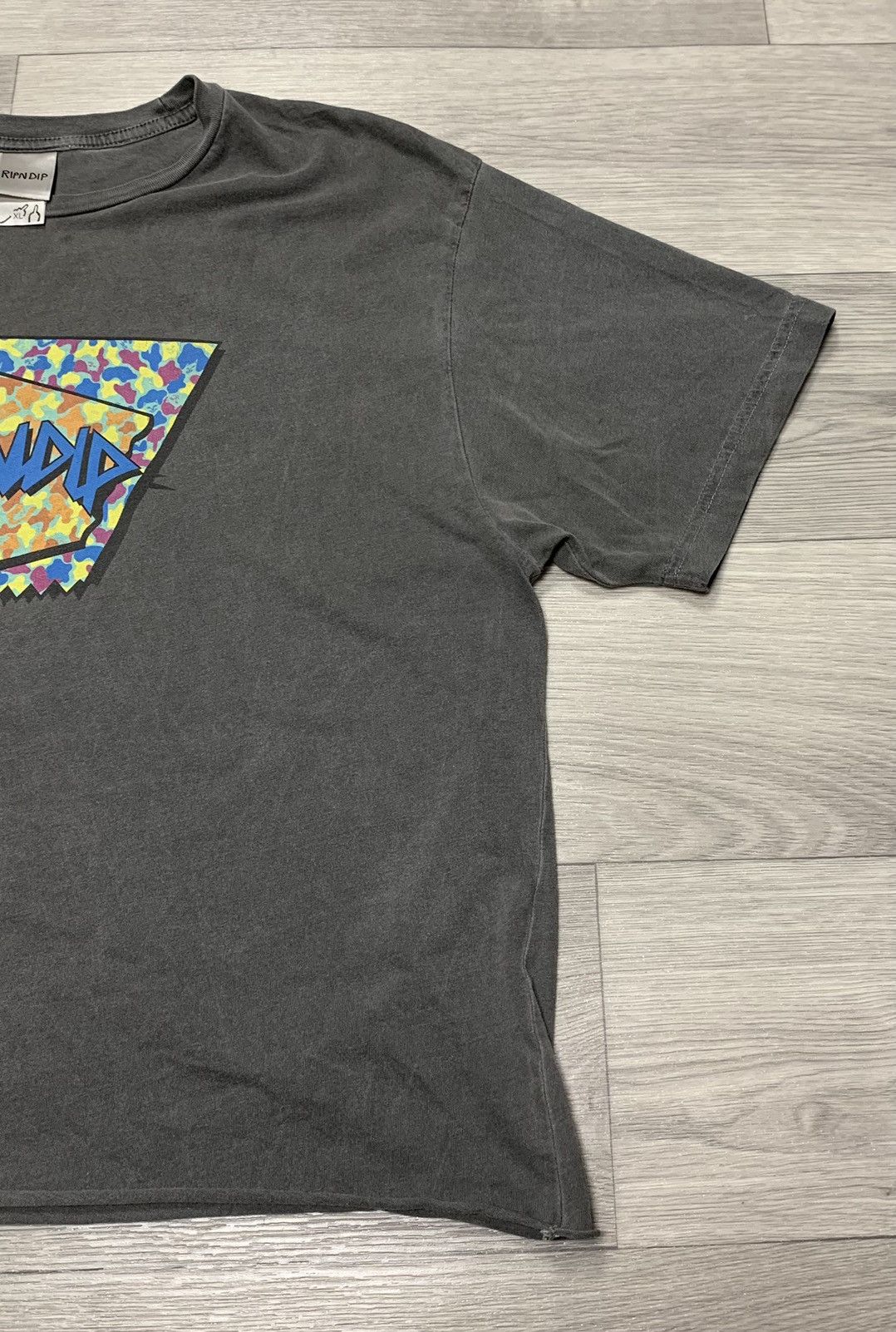 RIPNDIP Rip N Dip Grey Camo logo Printed t shirt Size US M / EU 48-50 / 2 - 3 Thumbnail