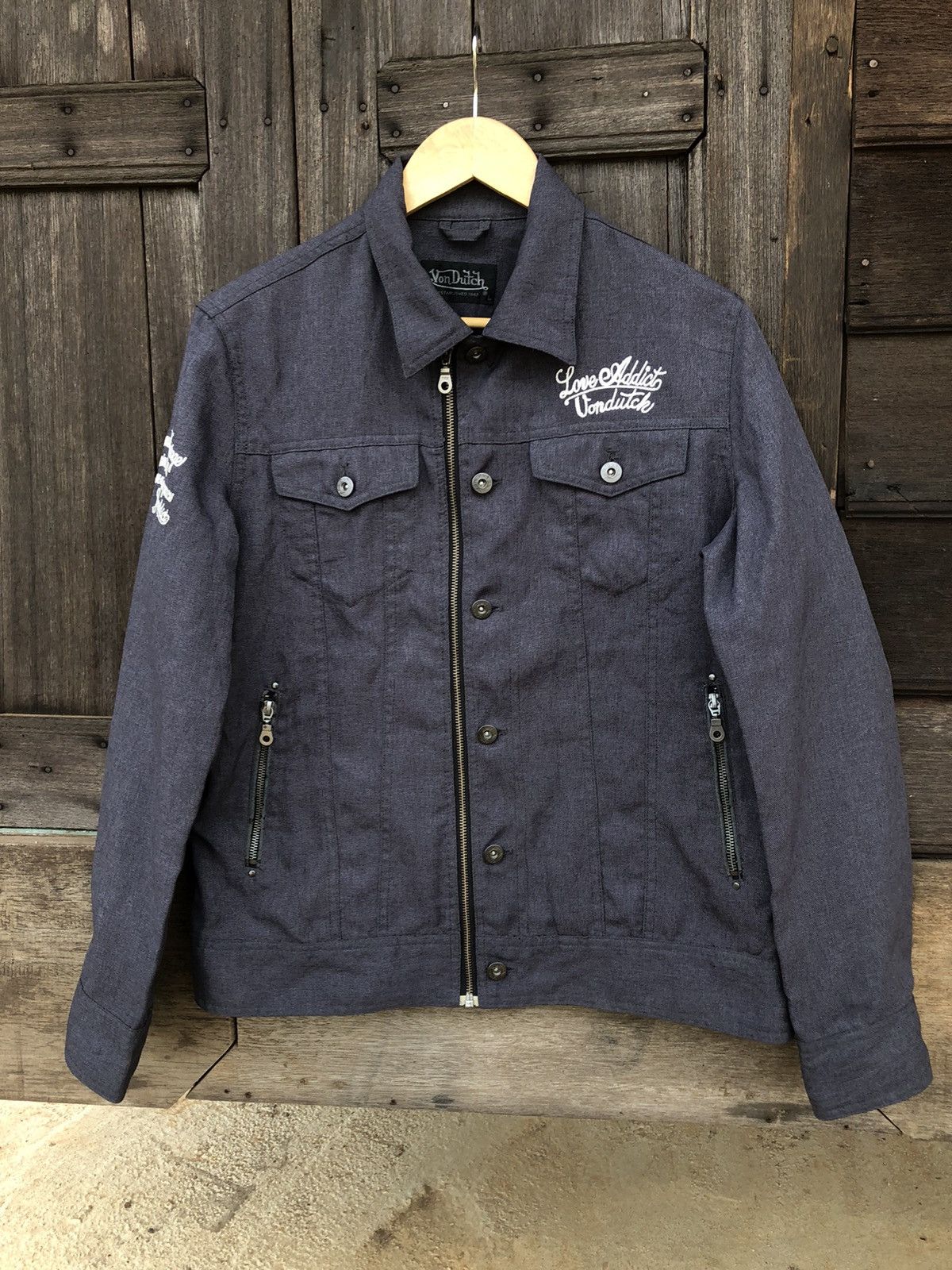 Vintage × Von Dutch Vintage Von Dutch Spellout Logo Jacket Size US M / EU 48-50 / 2 - 1 Thumbnail