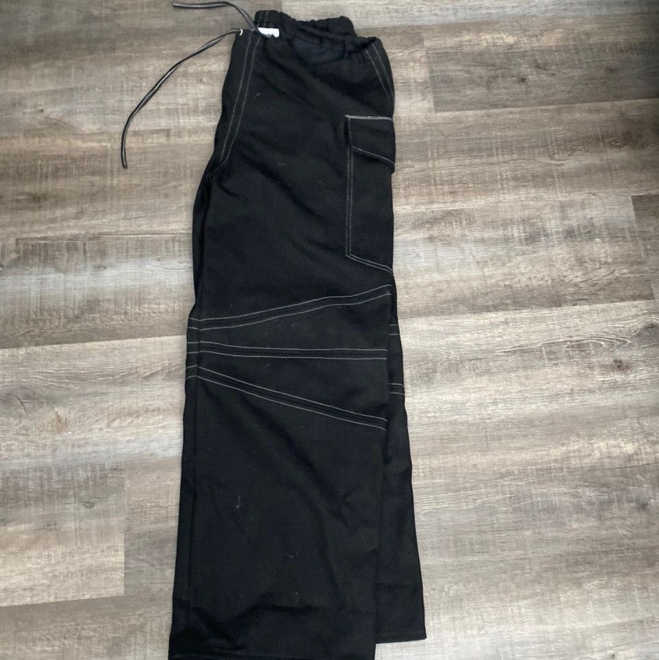 Andagain Black Drawstring Denim