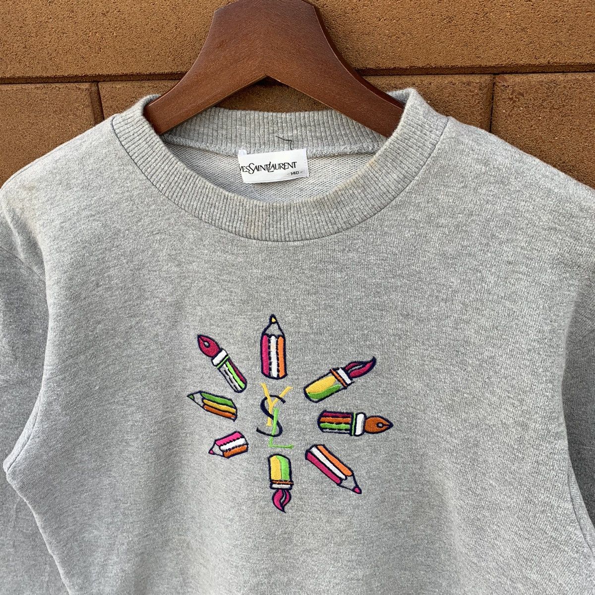 Vintage × Yves Saint Laurent Yvest Saint Laurent Sweatshirt Size XS / US 0-2 / IT 36-38 - 4 Thumbnail