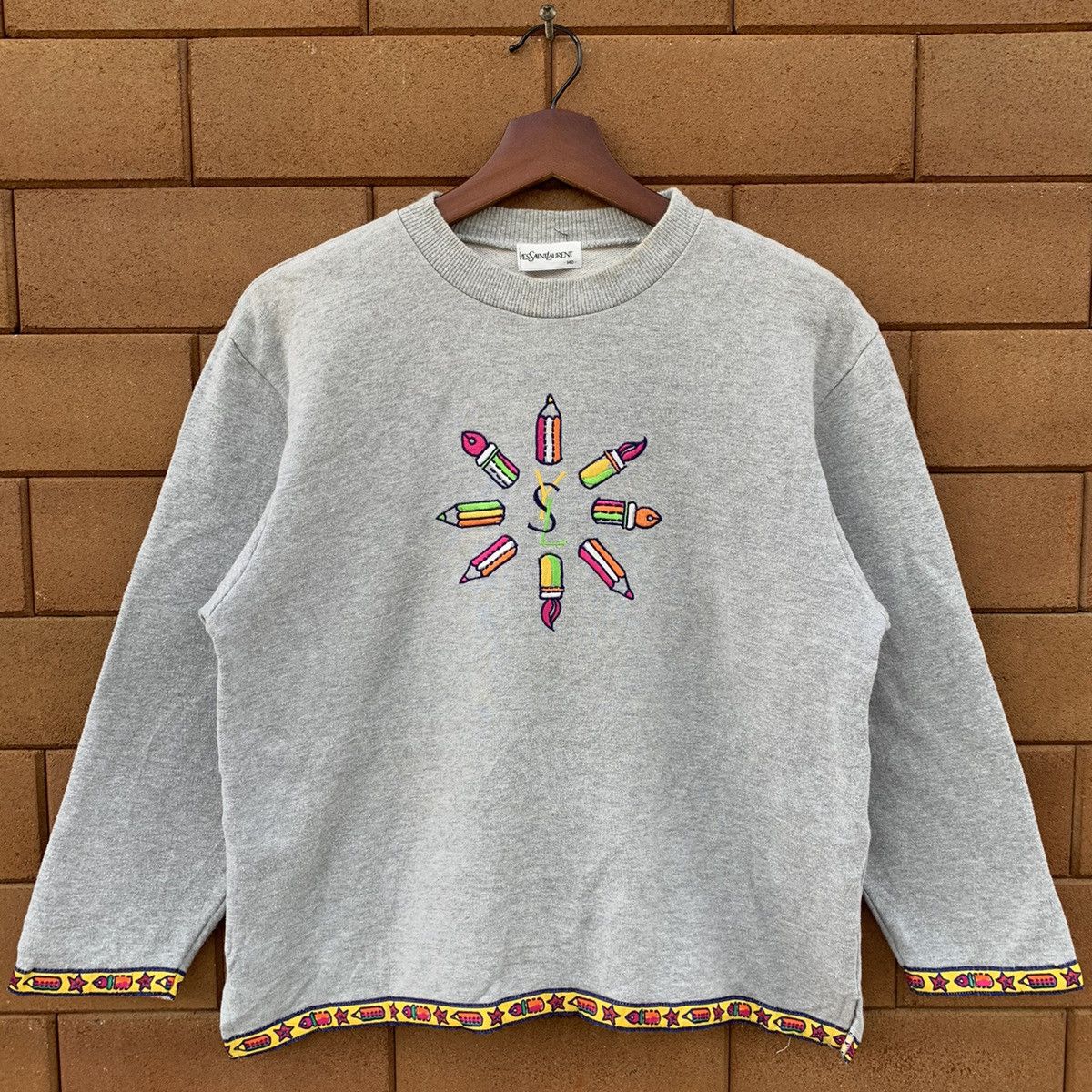 Vintage × Yves Saint Laurent Yvest Saint Laurent Sweatshirt Size XS / US 0-2 / IT 36-38 - 1 Thumbnail