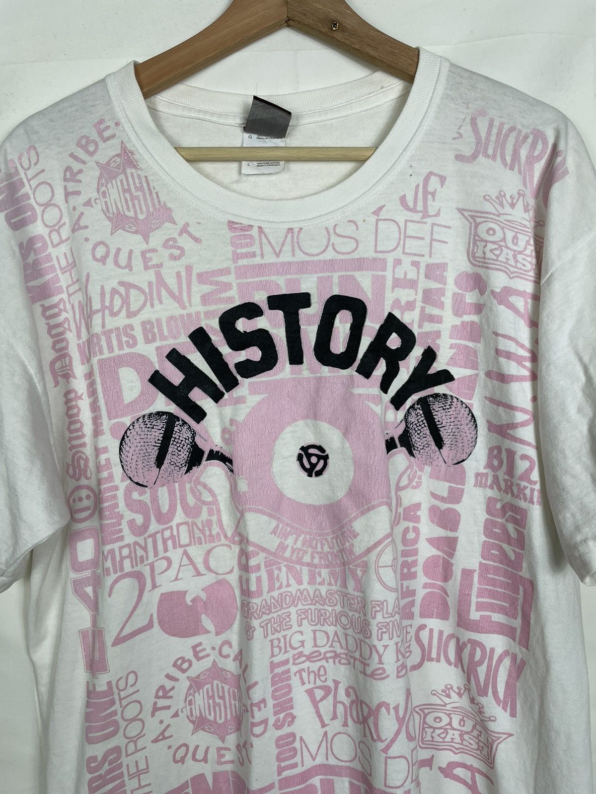 Rap Tees × Vintage 2000s Mixwell “HISTORY” Hip-Hop Legends Tee Size US L / EU 52-54 / 3 - 6 Thumbnail