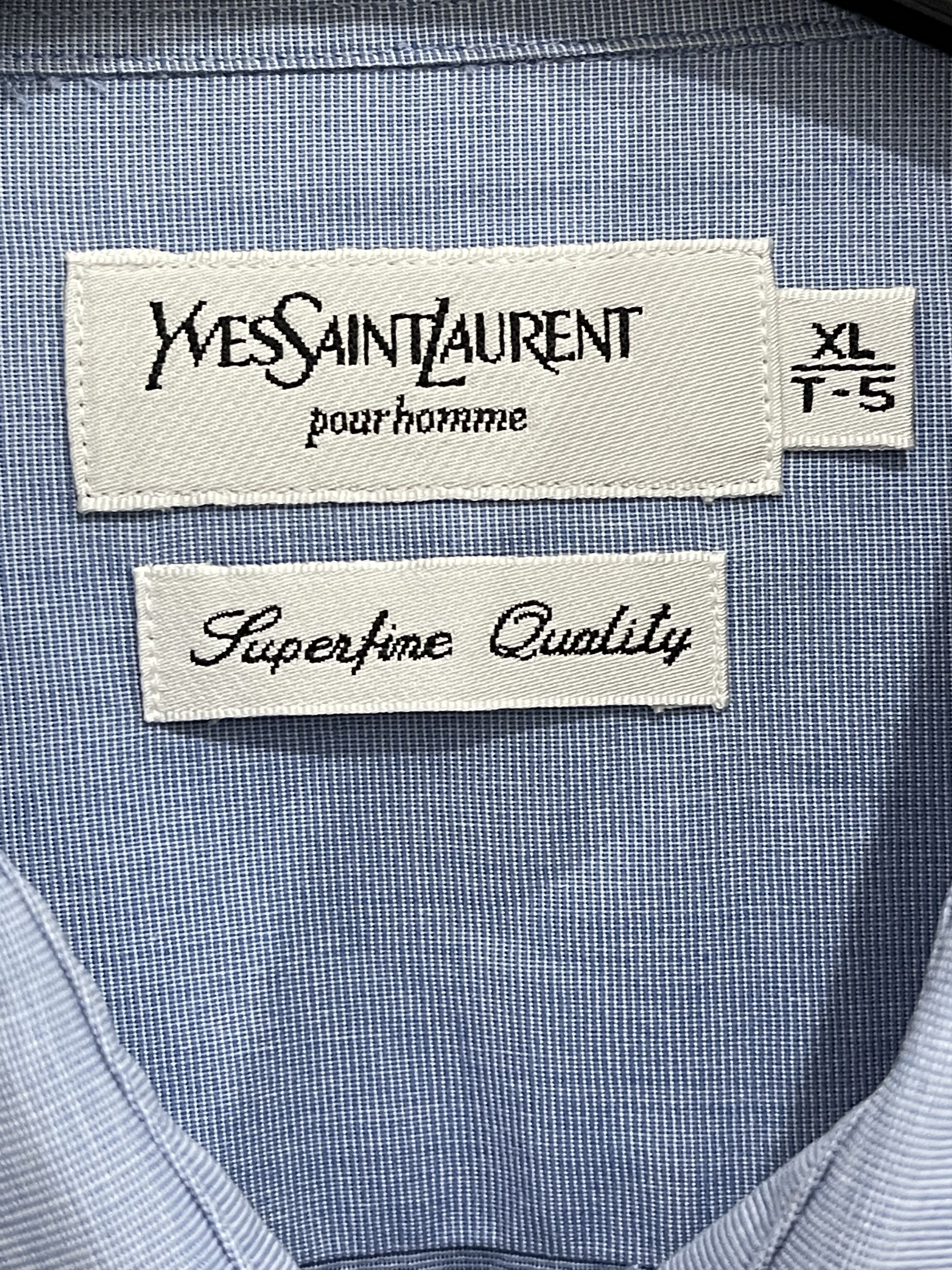 Yves Saint Laurent 🔥 Shirt blue yves Saint Laurent vintage YSL blue Size US XL / EU 56 / 4 - 6 Thumbnail
