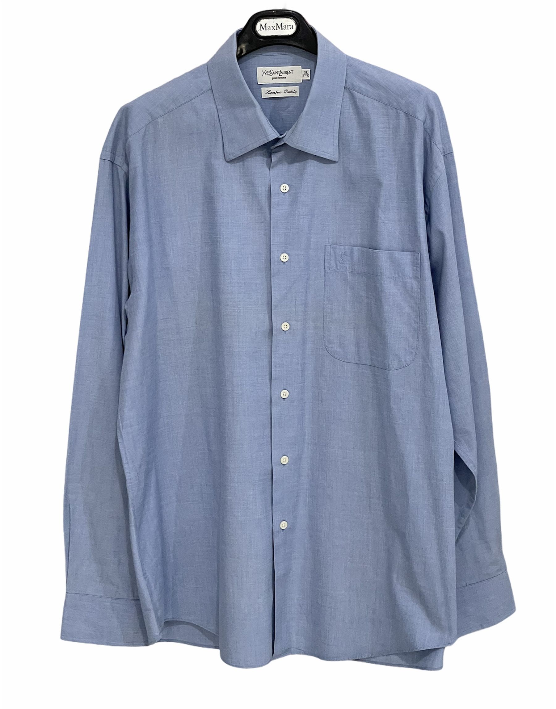 Yves Saint Laurent 🔥 Shirt blue yves Saint Laurent vintage YSL blue Size US XL / EU 56 / 4 - 2 Thumbnail