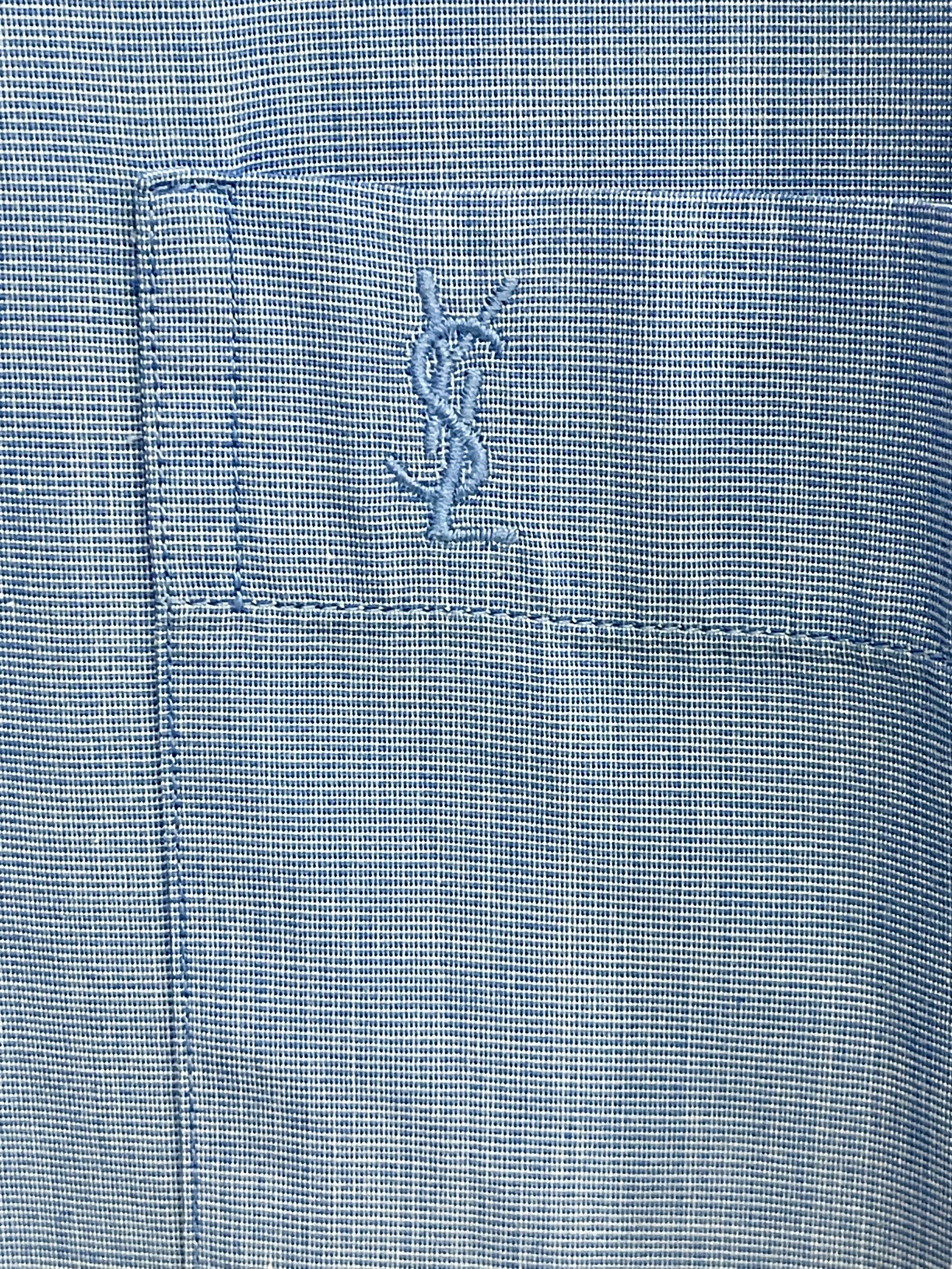 Yves Saint Laurent 🔥 Shirt blue yves Saint Laurent vintage YSL blue Size US XL / EU 56 / 4 - 5 Thumbnail