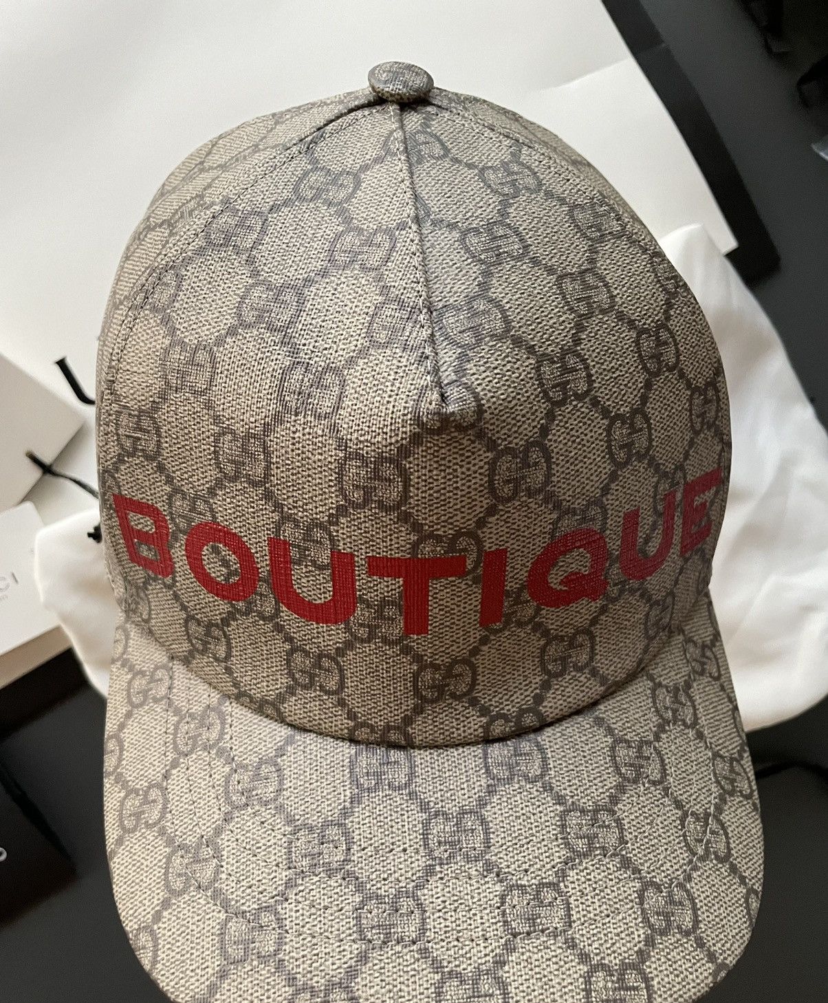 Gucci Rare Brand New Super Runway Limited Edition GG Logo Hat Size ONE SIZE - 3 Thumbnail
