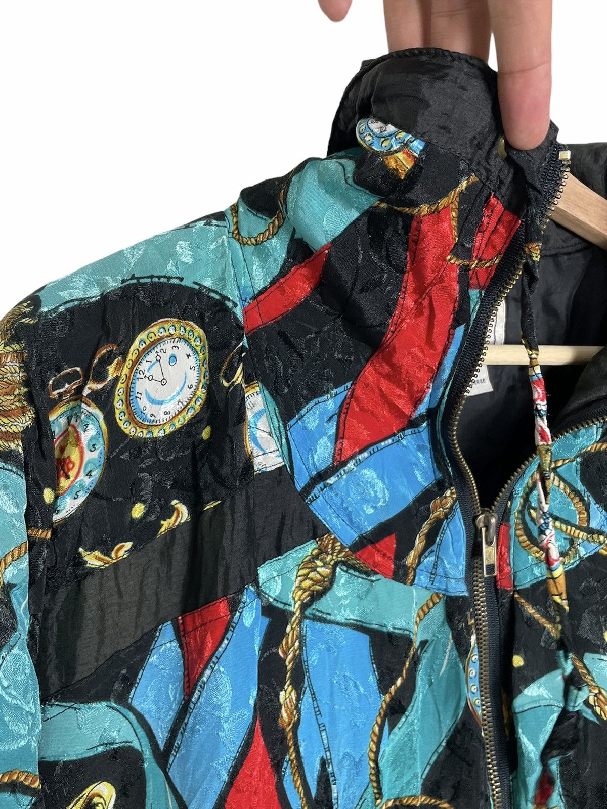 Designer × Studio D'Artisan × Vintage 90s Clipper Bay Baroque Clock Jacket | Versace Style Size US L / EU 52-54 / 3 - 5 Thumbnail