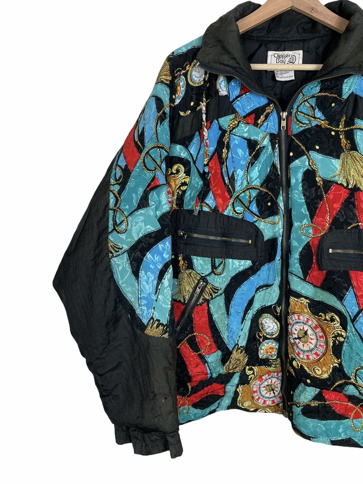 Designer × Studio D'Artisan × Vintage 90s Clipper Bay Baroque Clock Jacket | Versace Style Size US L / EU 52-54 / 3 - 8 Thumbnail