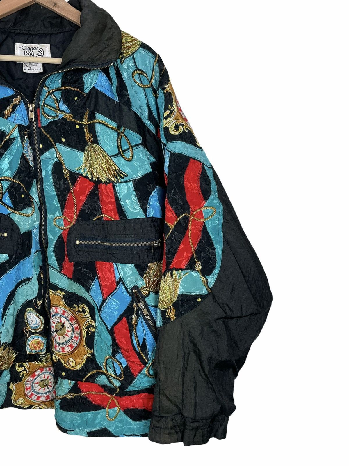 Designer × Studio D'Artisan × Vintage 90s Clipper Bay Baroque Clock Jacket | Versace Style Size US L / EU 52-54 / 3 - 7 Thumbnail