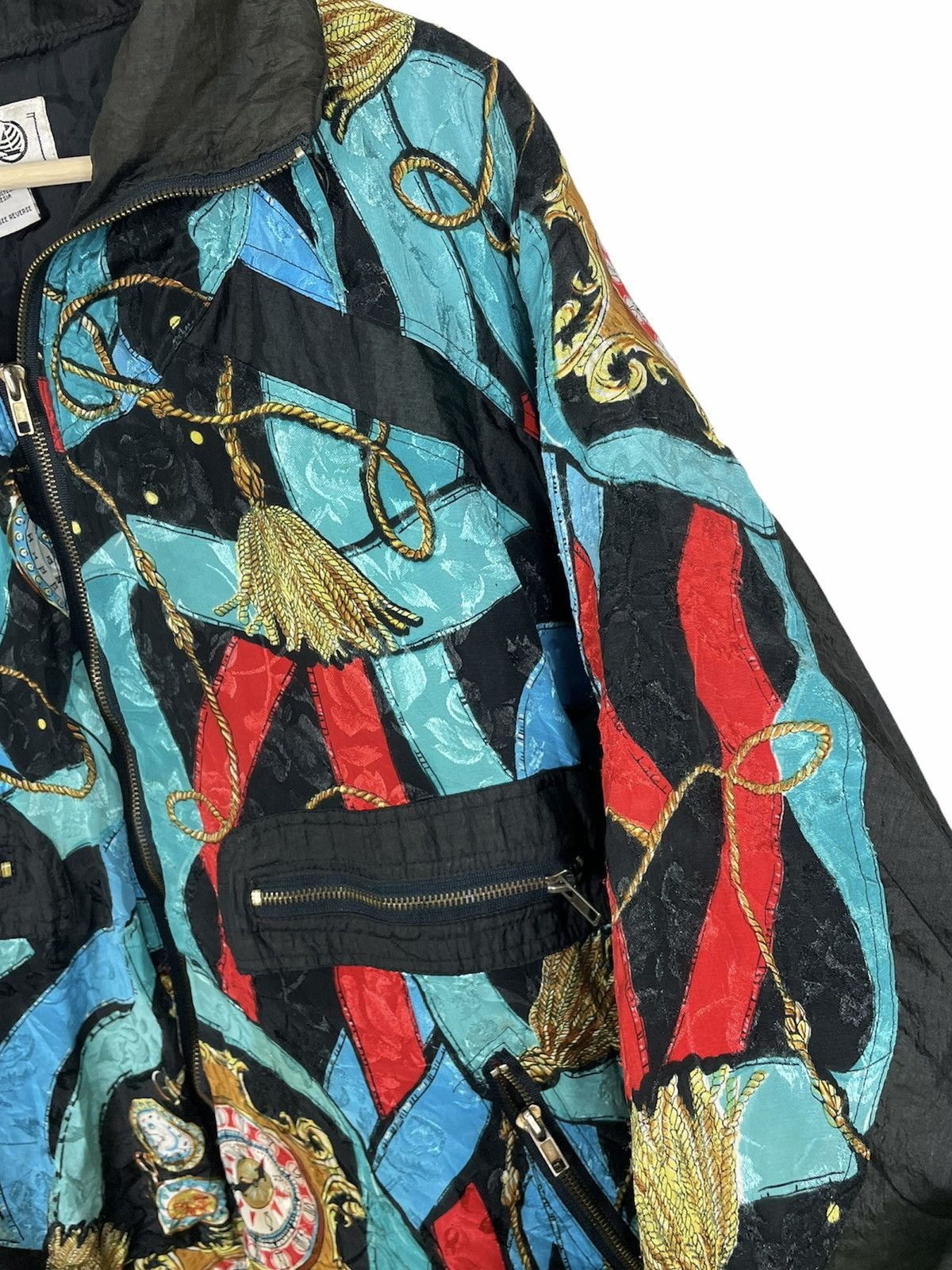 Designer × Studio D'Artisan × Vintage 90s Clipper Bay Baroque Clock Jacket | Versace Style Size US L / EU 52-54 / 3 - 9 Thumbnail