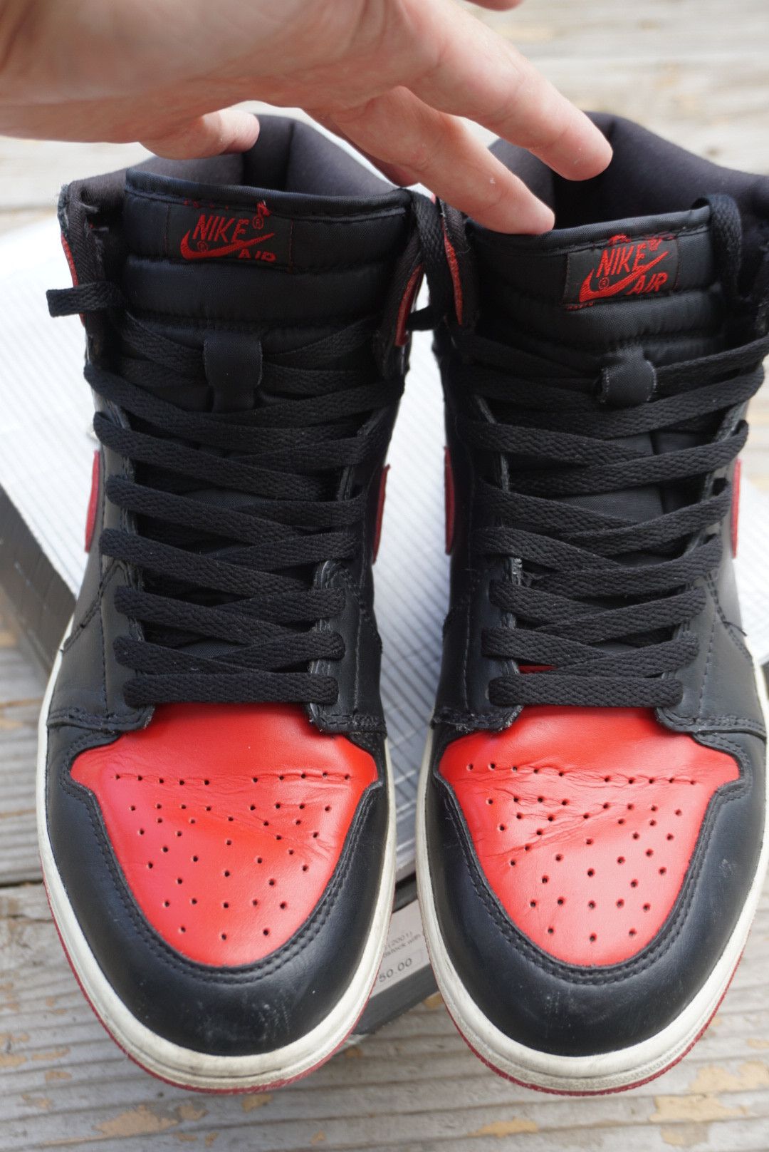 Jordan Brand *LAST DROP* 2001 Jordan 1 black red bred Size US 9 / EU 42 - 15 Thumbnail