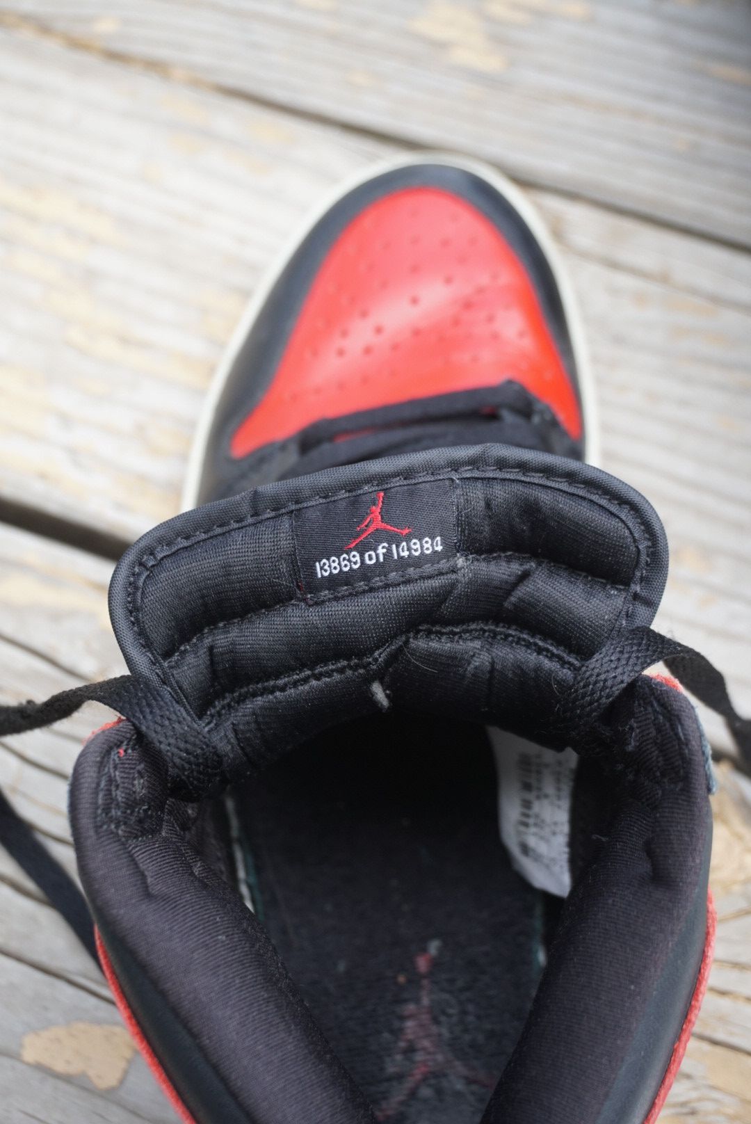 Jordan Brand *LAST DROP* 2001 Jordan 1 black red bred Size US 9 / EU 42 - 6 Thumbnail