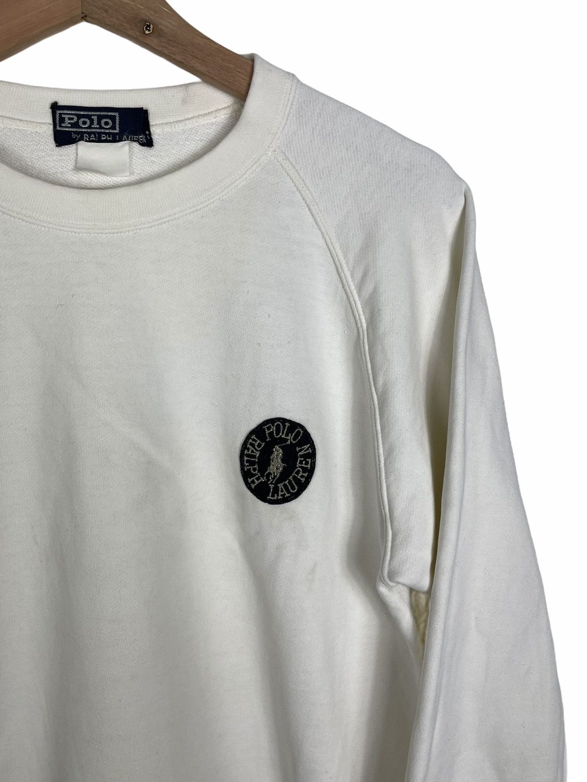 Polo Ralph Lauren × Vintage Vintage 90s Polo Ralph Lauren Patch Sweatshirt Size US M / EU 48-50 / 2 - 3 Thumbnail