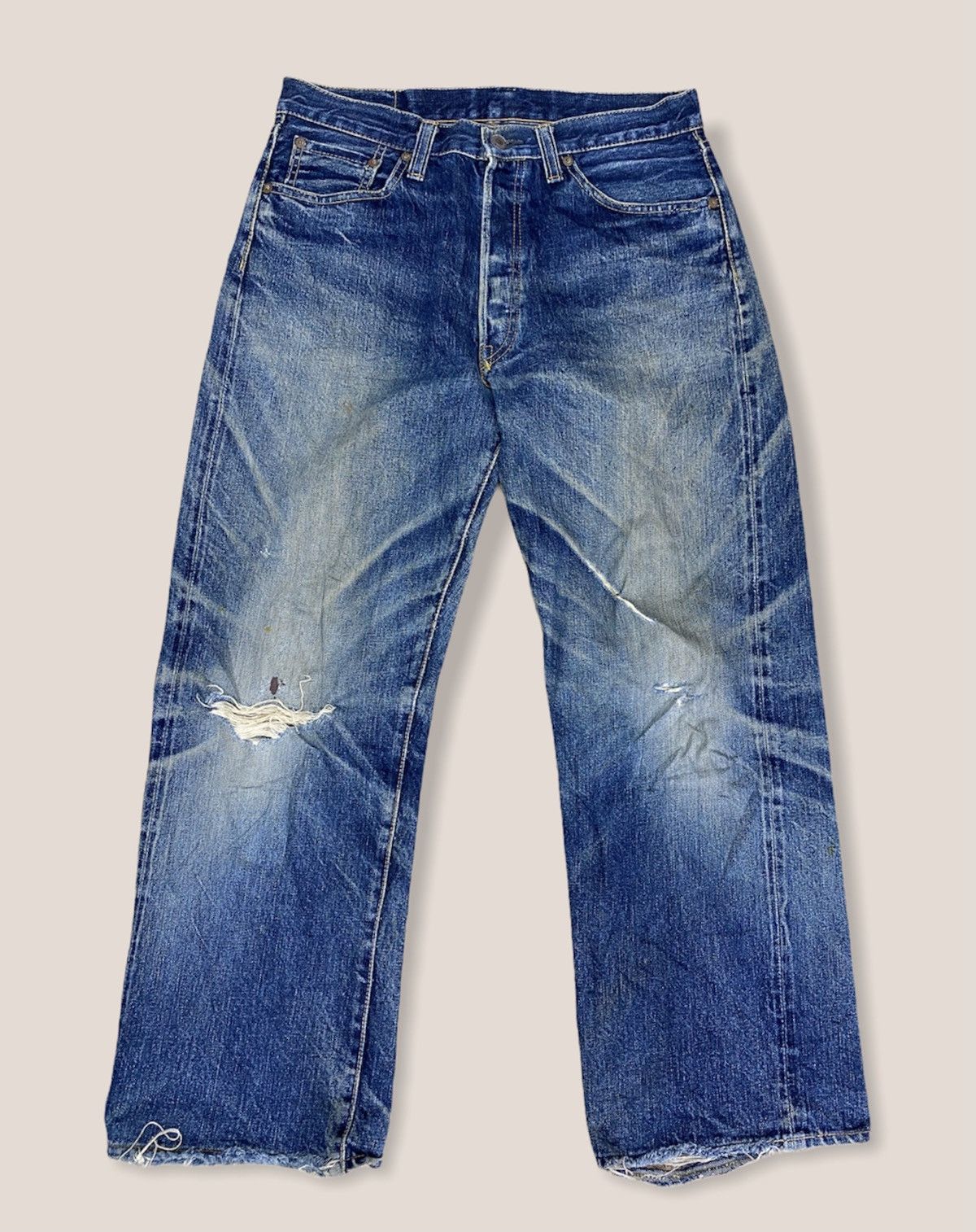 size 32 japanese brand distressed jeans