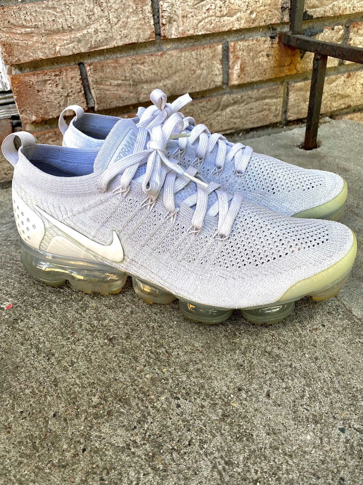 Nike Nike air VaporMax flyknit 2 white Grailed