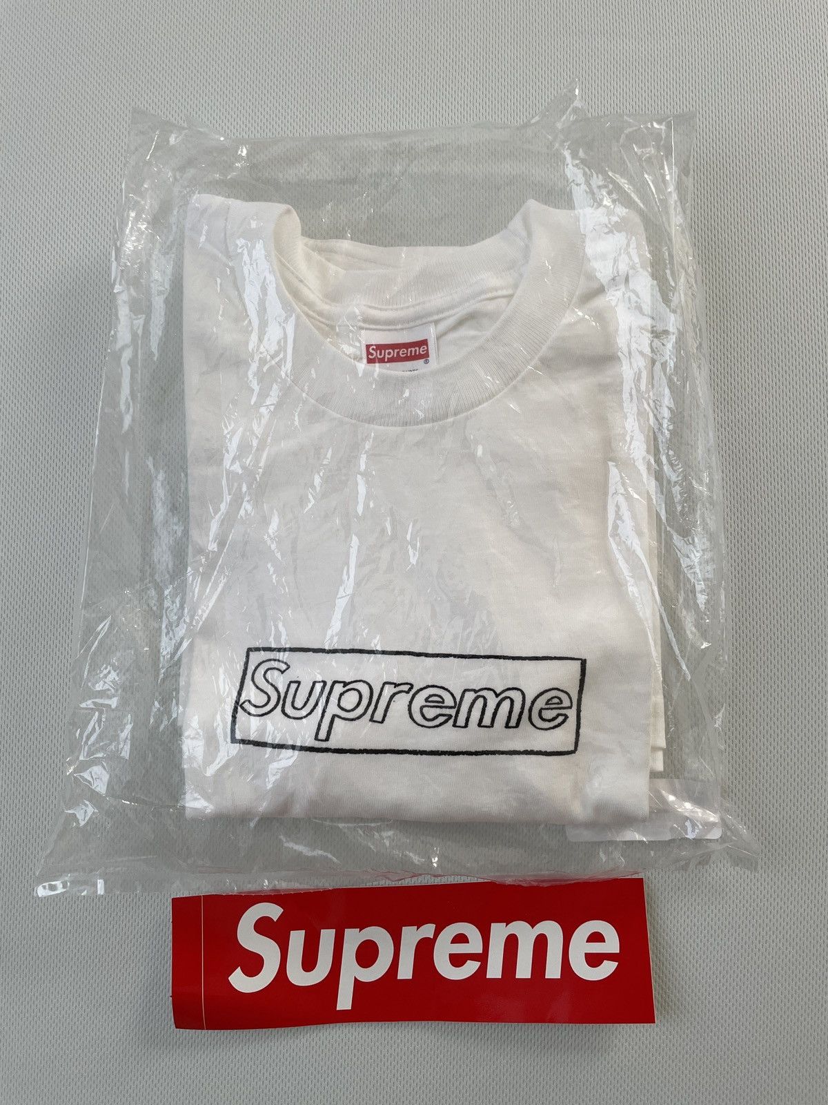 Supreme Supreme Kaws Chalk Logo Tee White Medium | Grailed