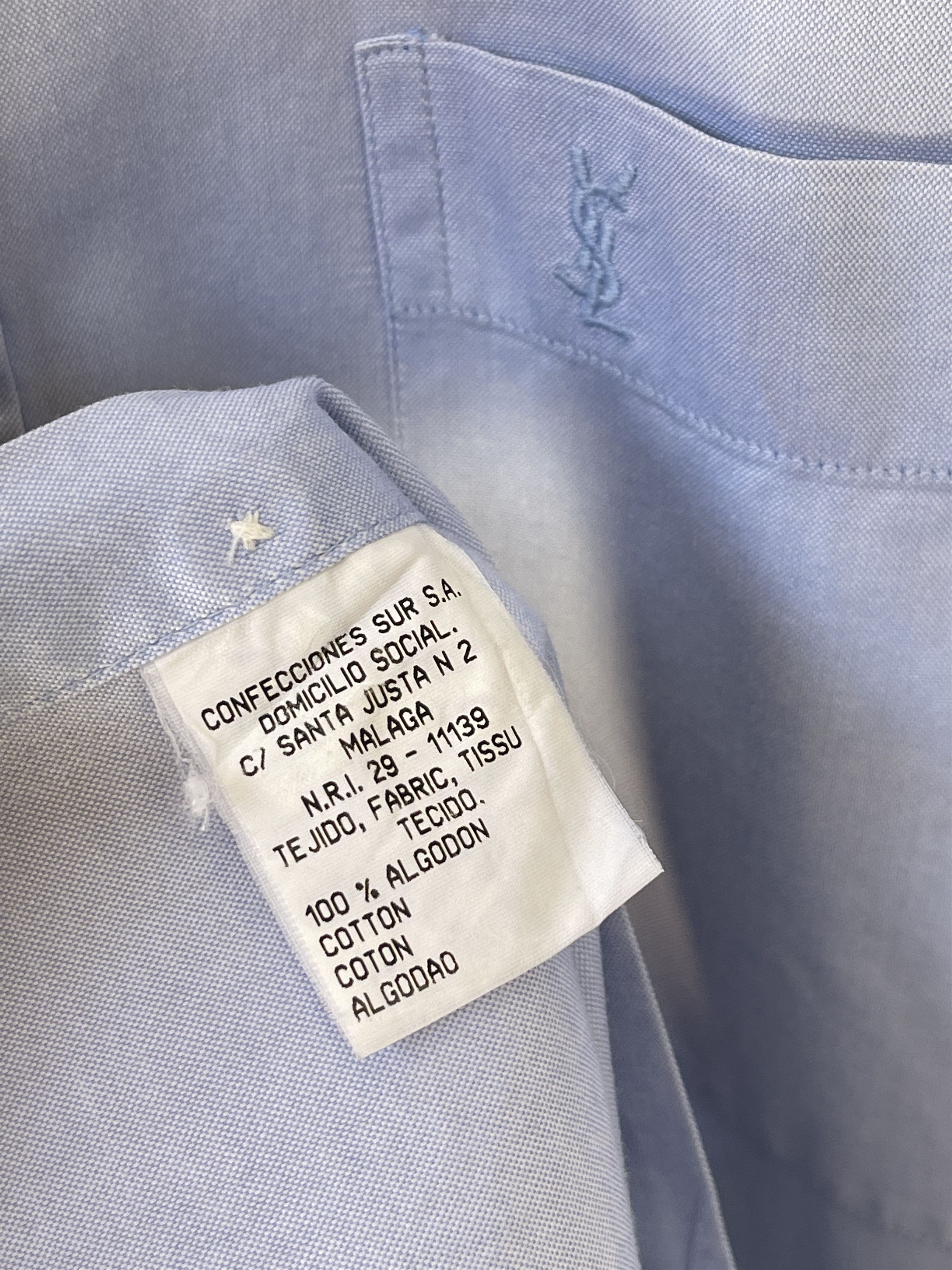 Yves Saint Laurent 🔥 Ysl vintage Saint Laurent shirt short sleeve xl Size US XL / EU 56 / 4 - 4 Thumbnail