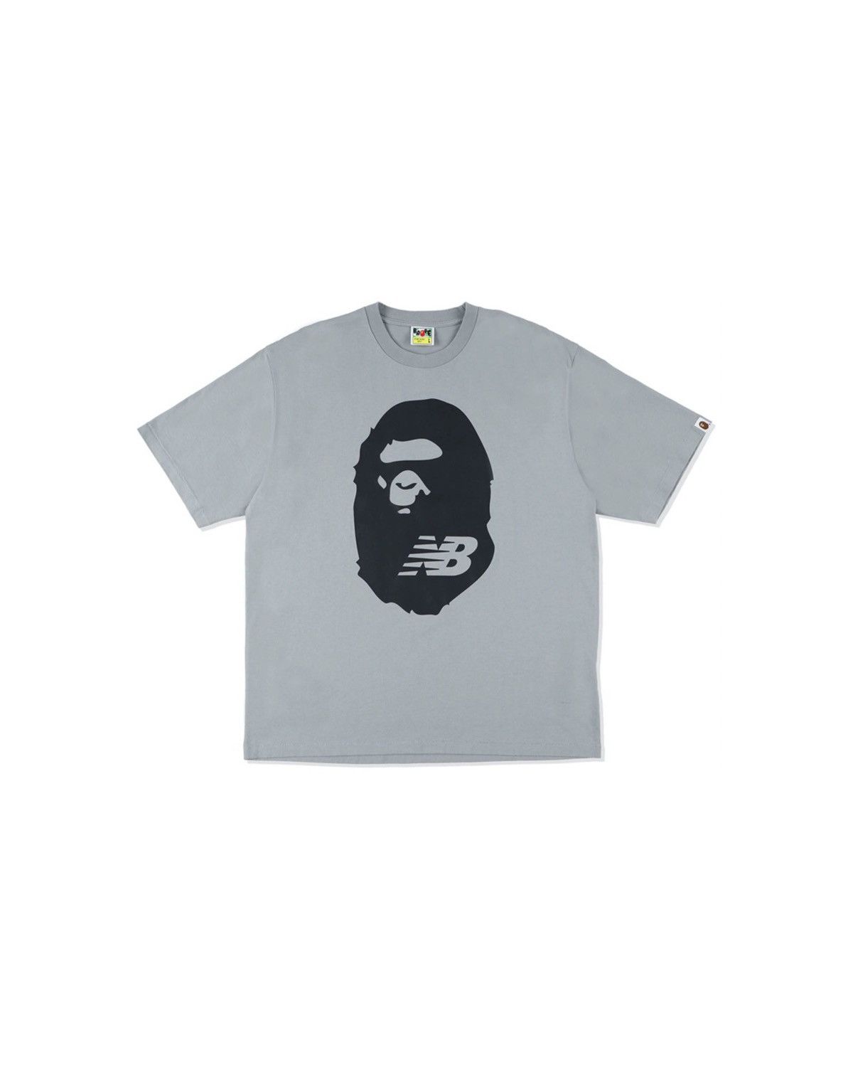 Men’s Authentic cheapest Bape x New Balance Ape Head Tee Grey Size Medium Brand New