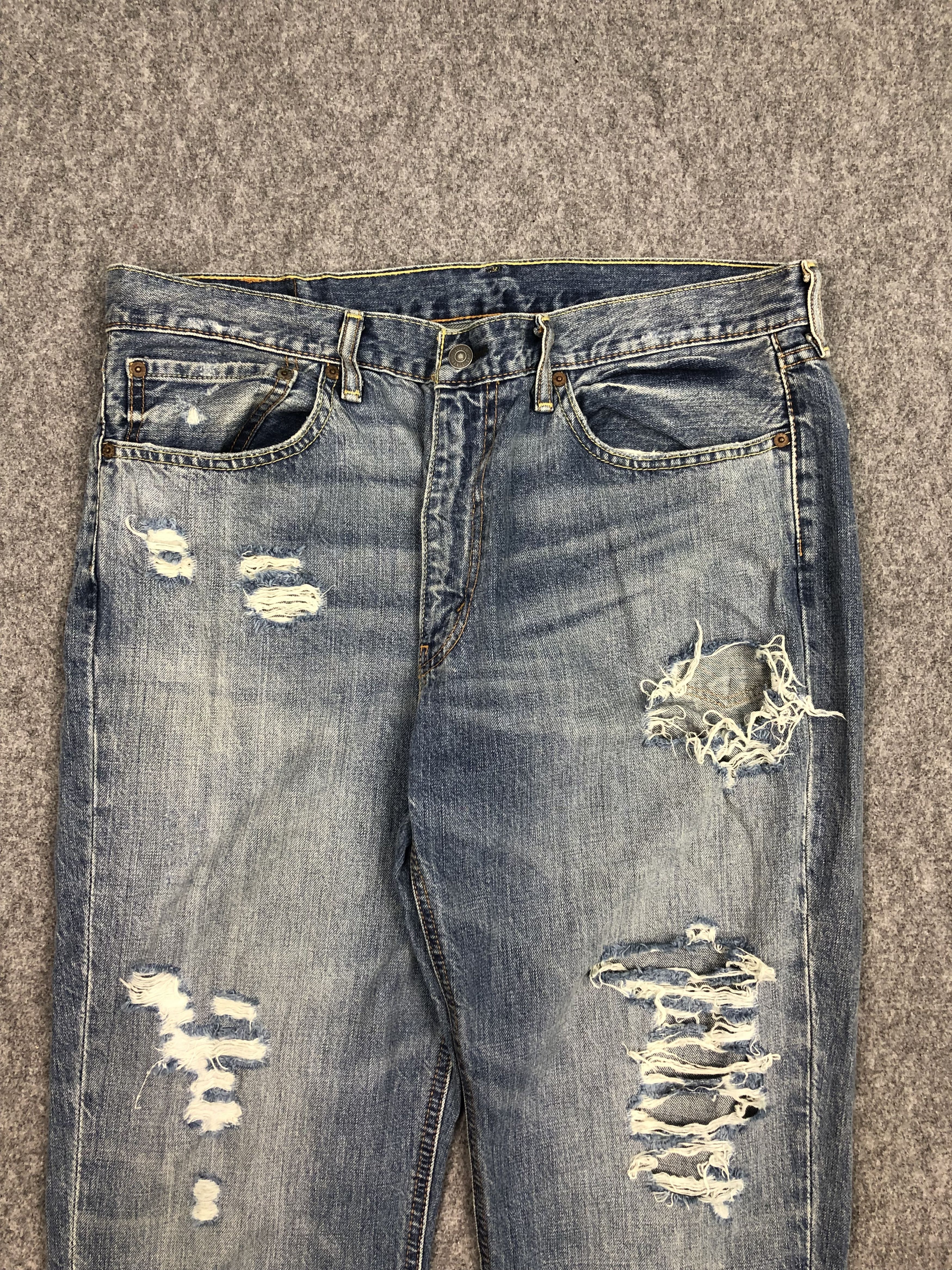 Levi's Vintage Levis Blue Jeans DP0432 Size US 39 - 3 Thumbnail