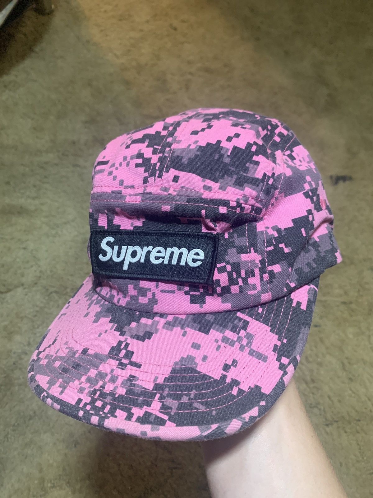 Supreme NYCO Twill Camp Cap Pink Digi Camo Supreme - 2017 NYCO Twill Camp Cap, Pink Digi Camo adjustable main image 2