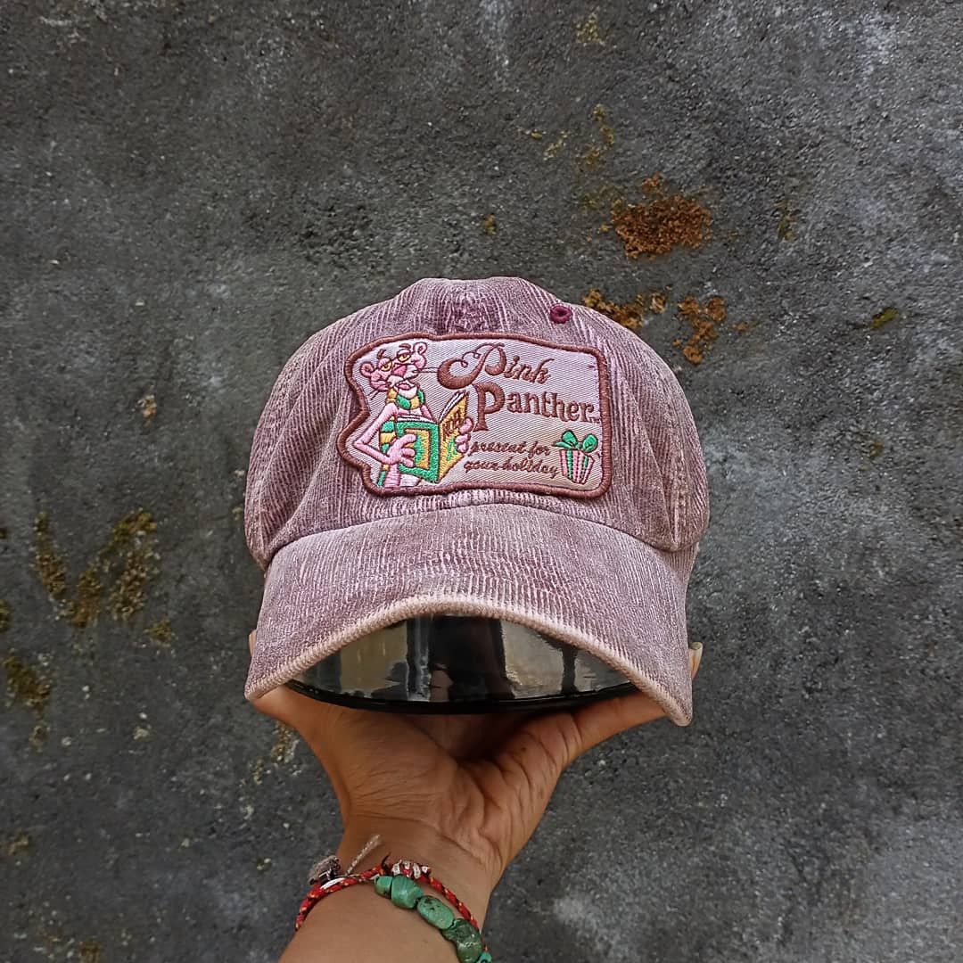 Vintage VINTAGE PINK PANTHER CORDUROY HAT Size ONE SIZE - 1 Thumbnail
