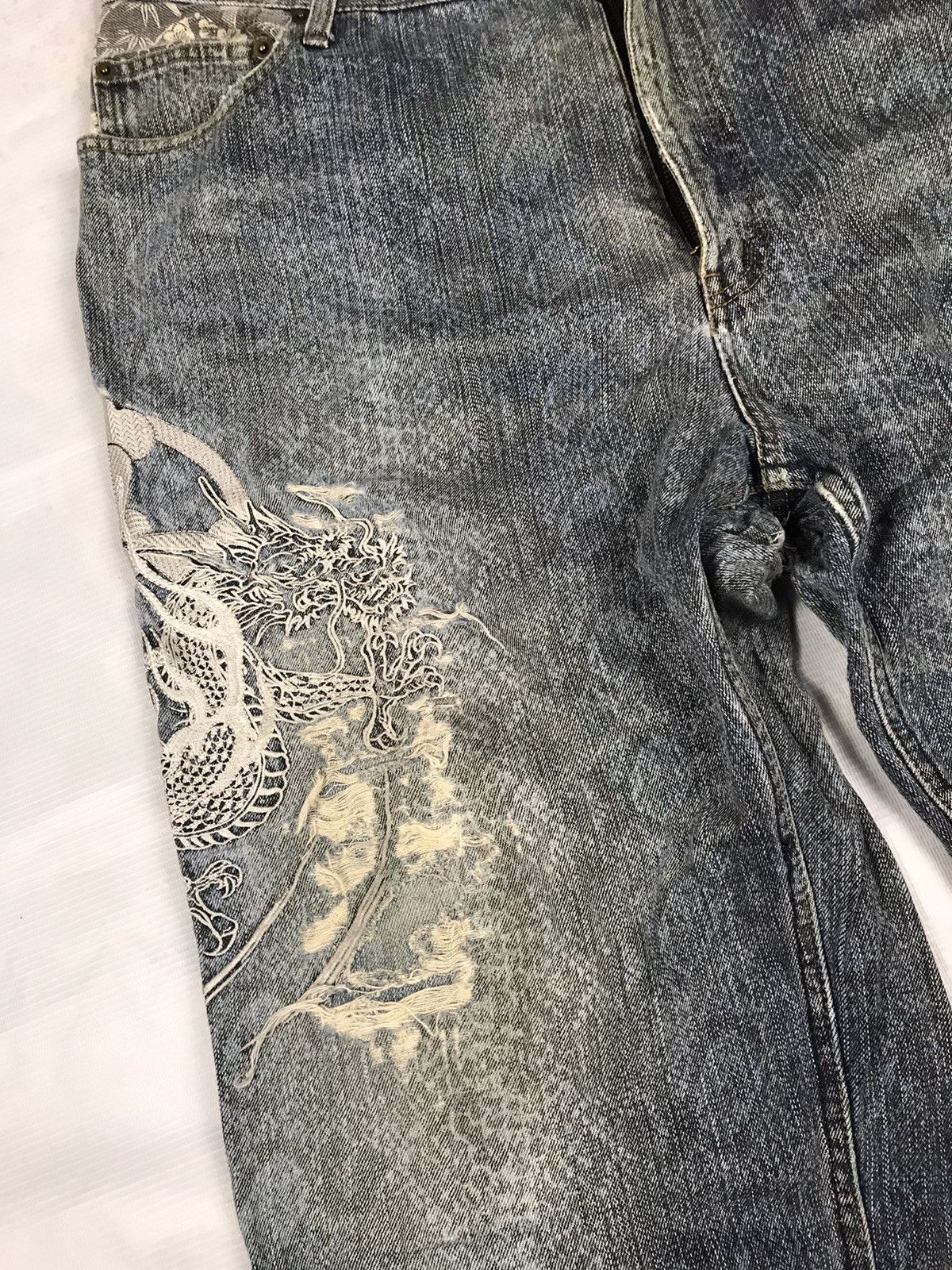 Japanese Brand KARA KURI TAMASHII embroidery iconic logos jeans Size US 40 / EU 56 - 8 Thumbnail