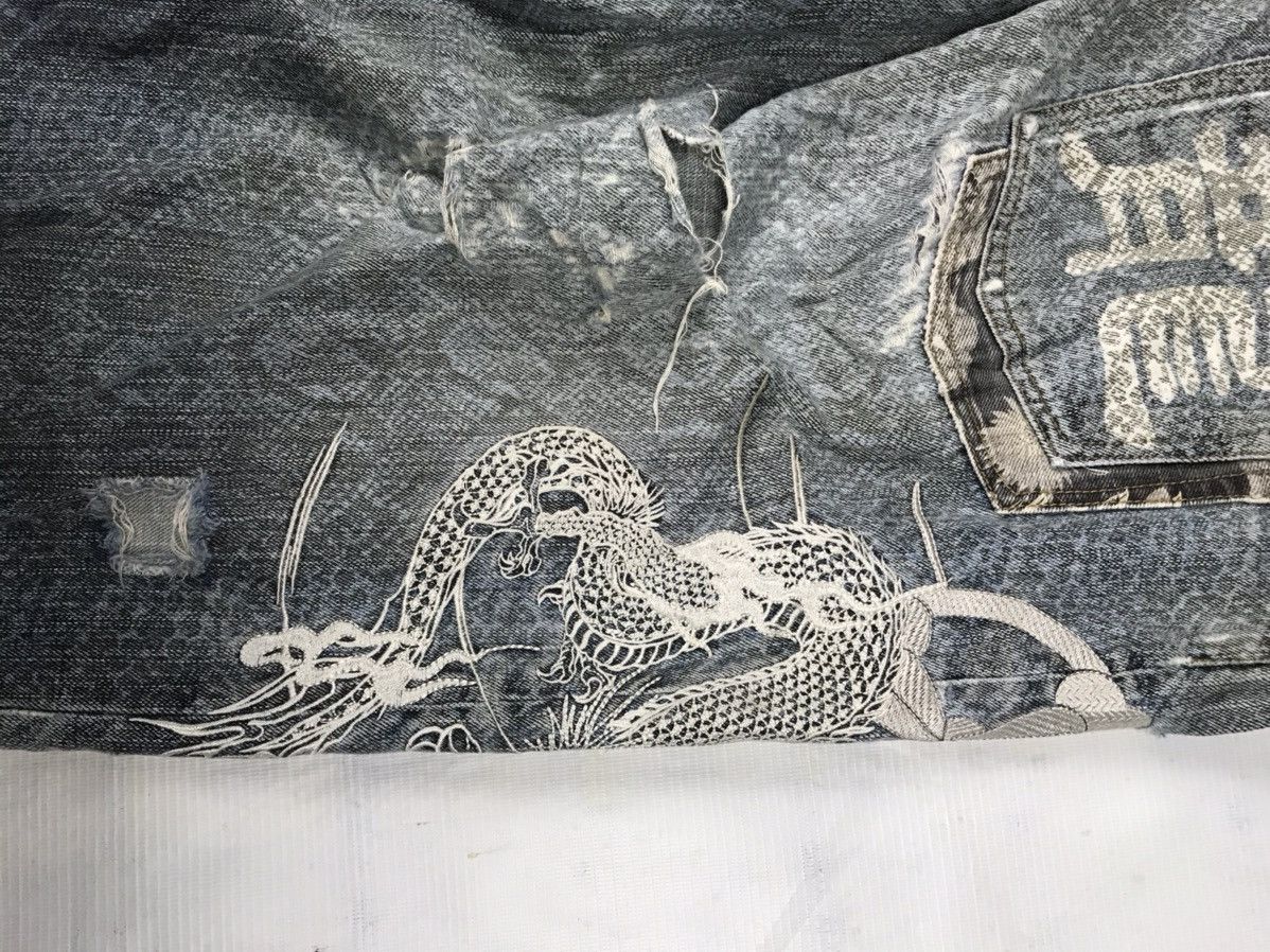 Japanese Brand KARA KURI TAMASHII embroidery iconic logos jeans Size US 40 / EU 56 - 21 Thumbnail