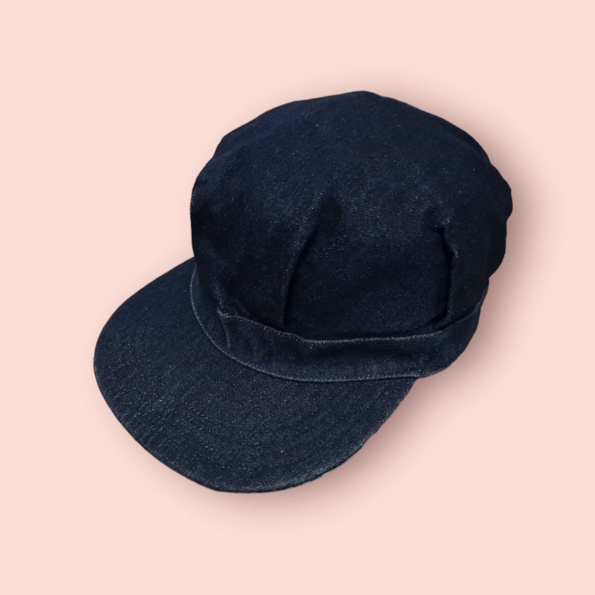 Japanese Brand × Vintage RARE REVERSIBLE DENIM/HICKORY STRIPES WORKER HAT JAPAN Size ONE SIZE - 2 Thumbnail