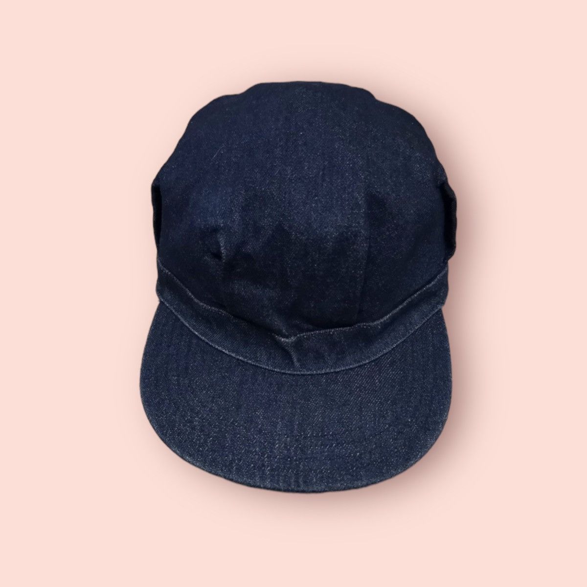 Japanese Brand × Vintage RARE REVERSIBLE DENIM/HICKORY STRIPES WORKER HAT JAPAN Size ONE SIZE - 3 Thumbnail
