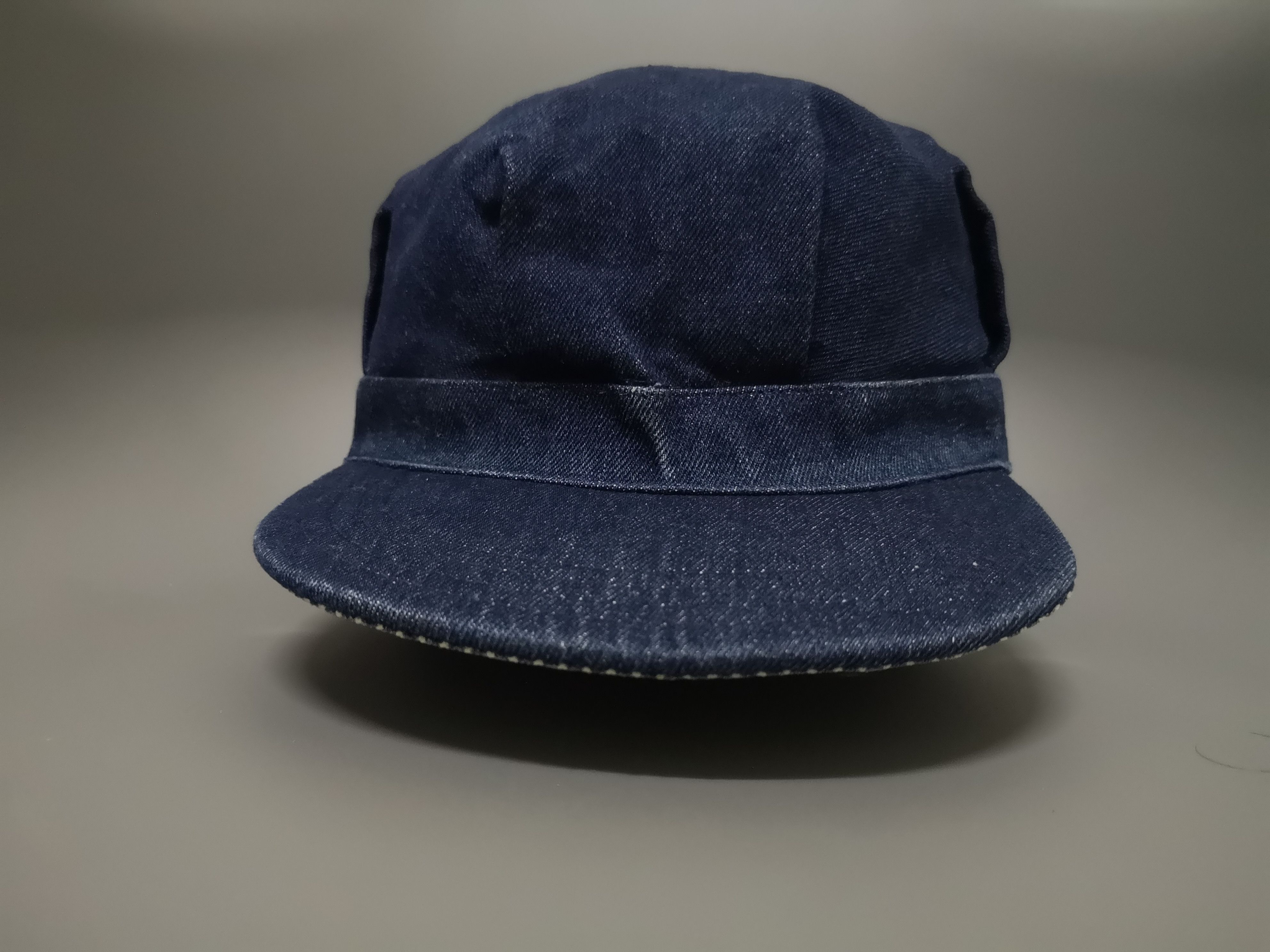 Japanese Brand × Vintage RARE REVERSIBLE DENIM/HICKORY STRIPES WORKER HAT JAPAN Size ONE SIZE - 7 Thumbnail