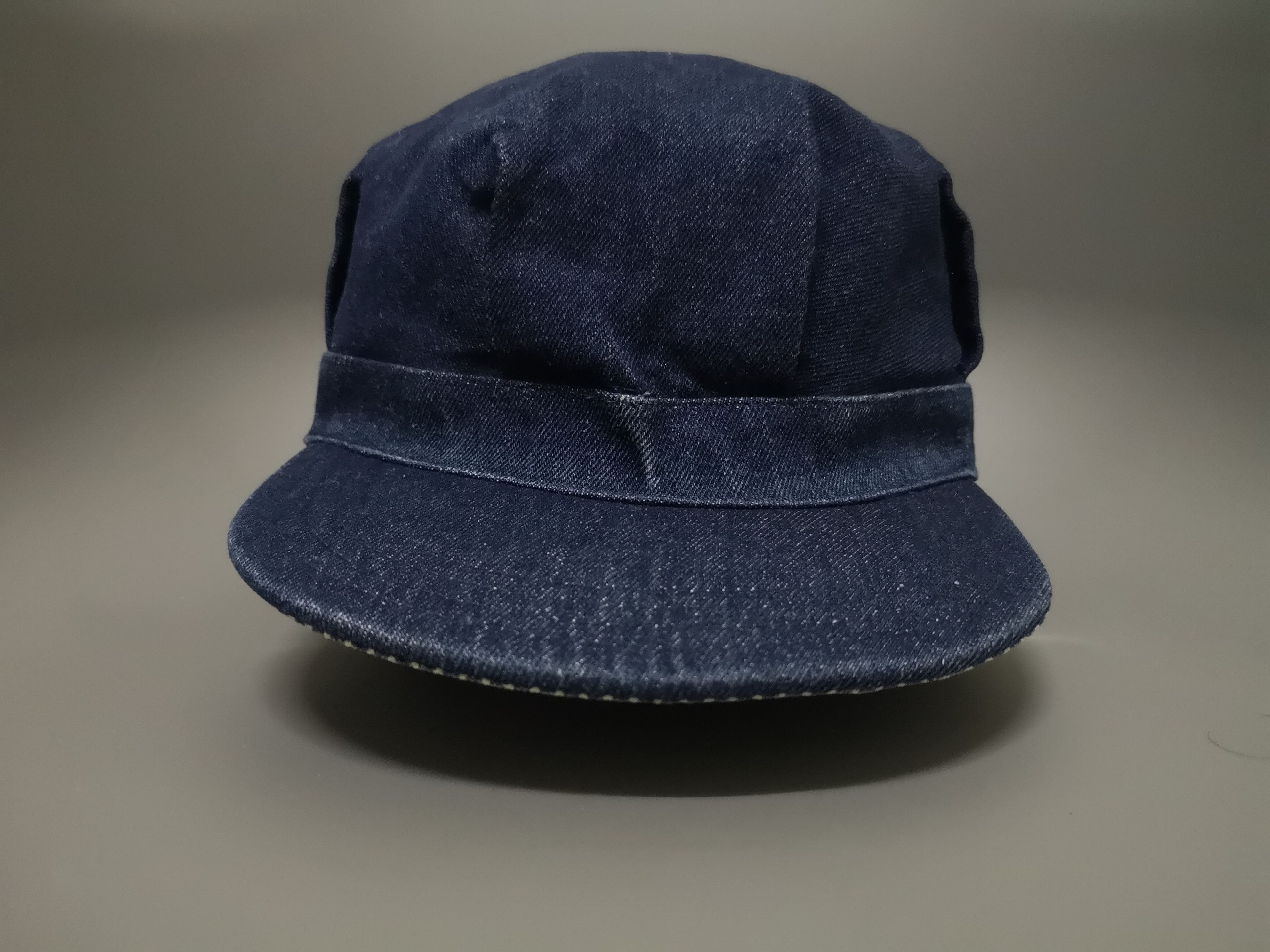 Japanese Brand × Vintage RARE REVERSIBLE DENIM/HICKORY STRIPES WORKER HAT JAPAN Size ONE SIZE - 14 Thumbnail