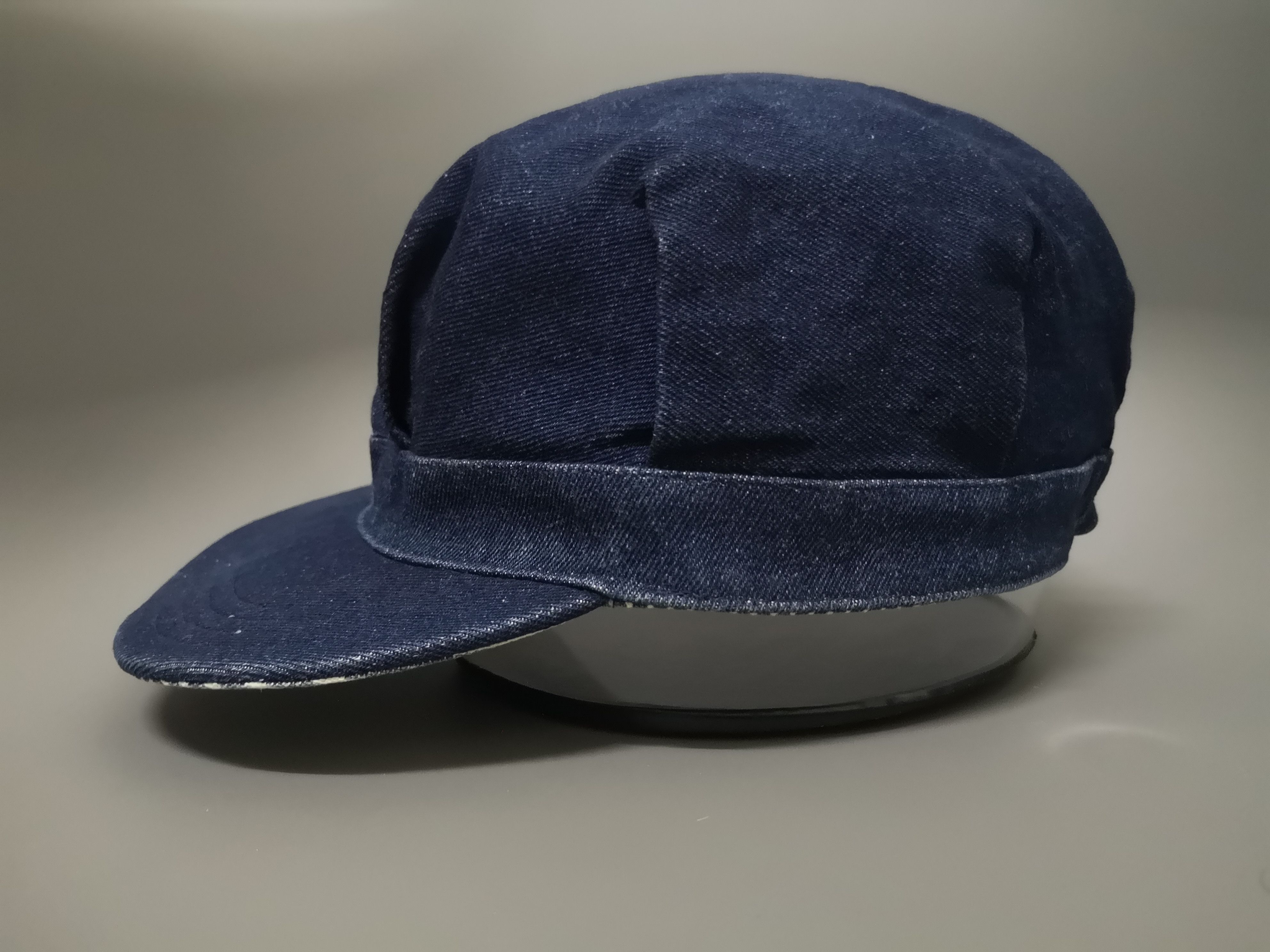 Japanese Brand × Vintage RARE REVERSIBLE DENIM/HICKORY STRIPES WORKER HAT JAPAN Size ONE SIZE - 13 Thumbnail