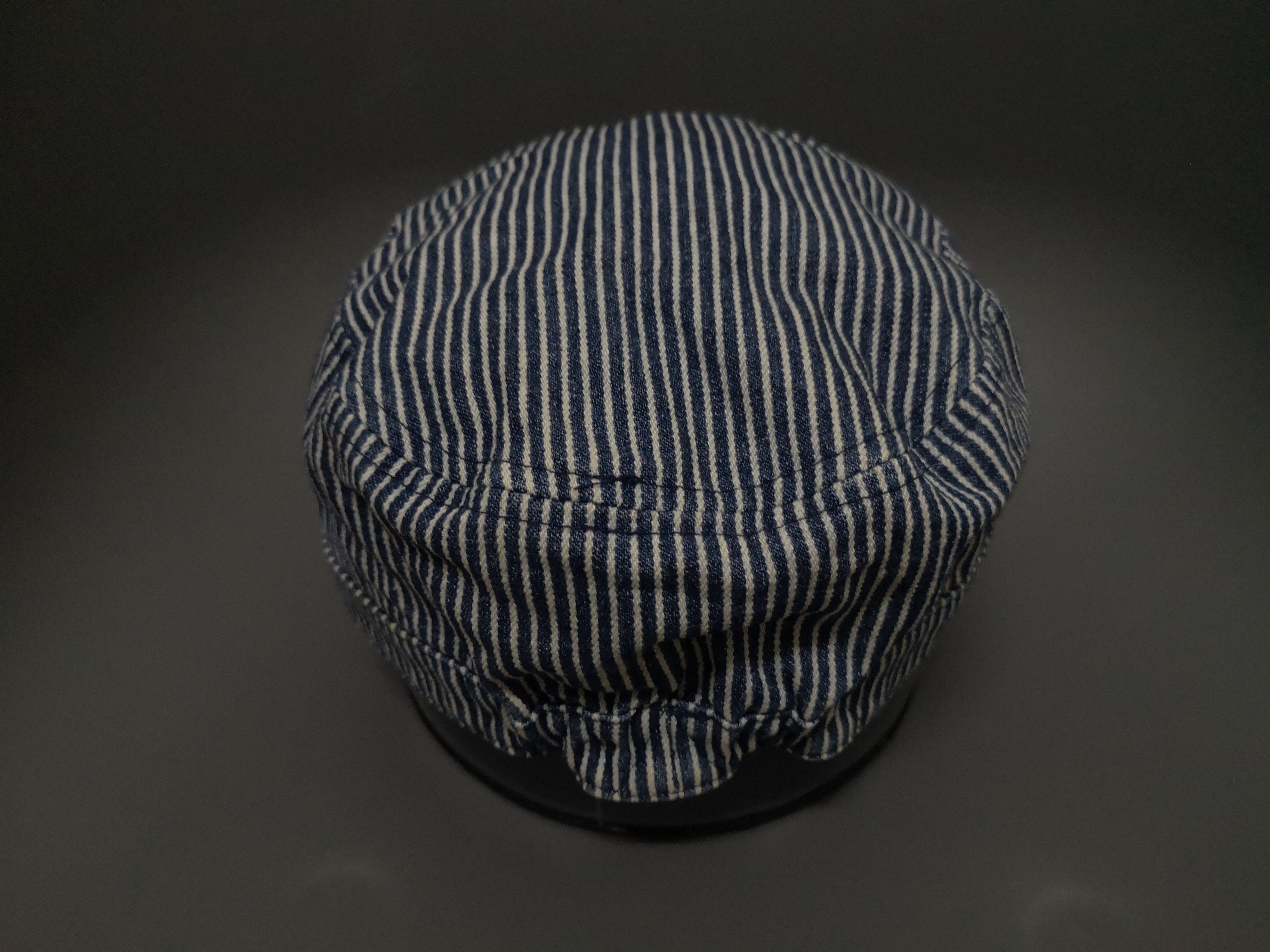 Japanese Brand × Vintage RARE REVERSIBLE DENIM/HICKORY STRIPES WORKER HAT JAPAN Size ONE SIZE - 21 Thumbnail