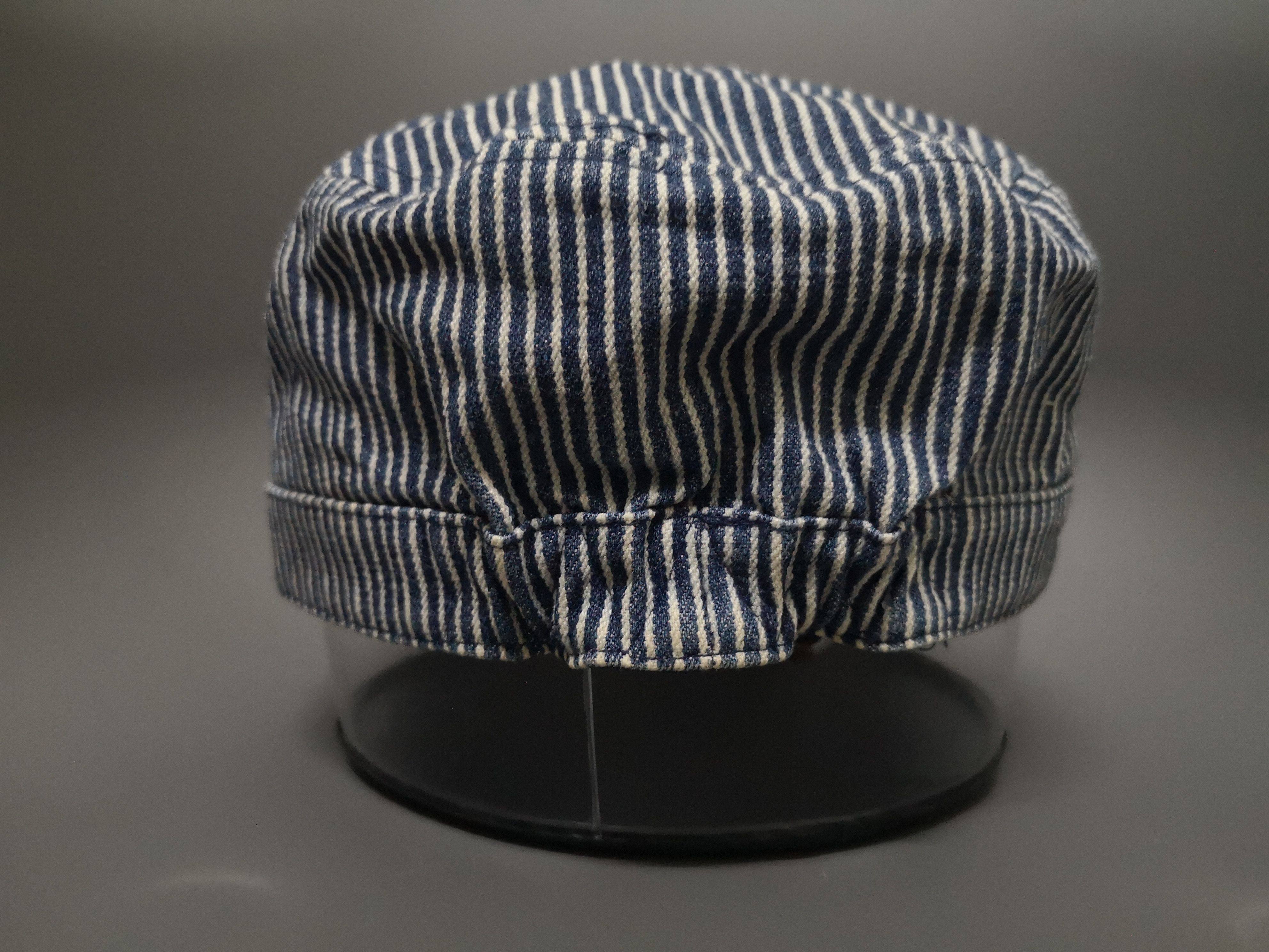 Japanese Brand × Vintage RARE REVERSIBLE DENIM/HICKORY STRIPES WORKER HAT JAPAN Size ONE SIZE - 22 Thumbnail