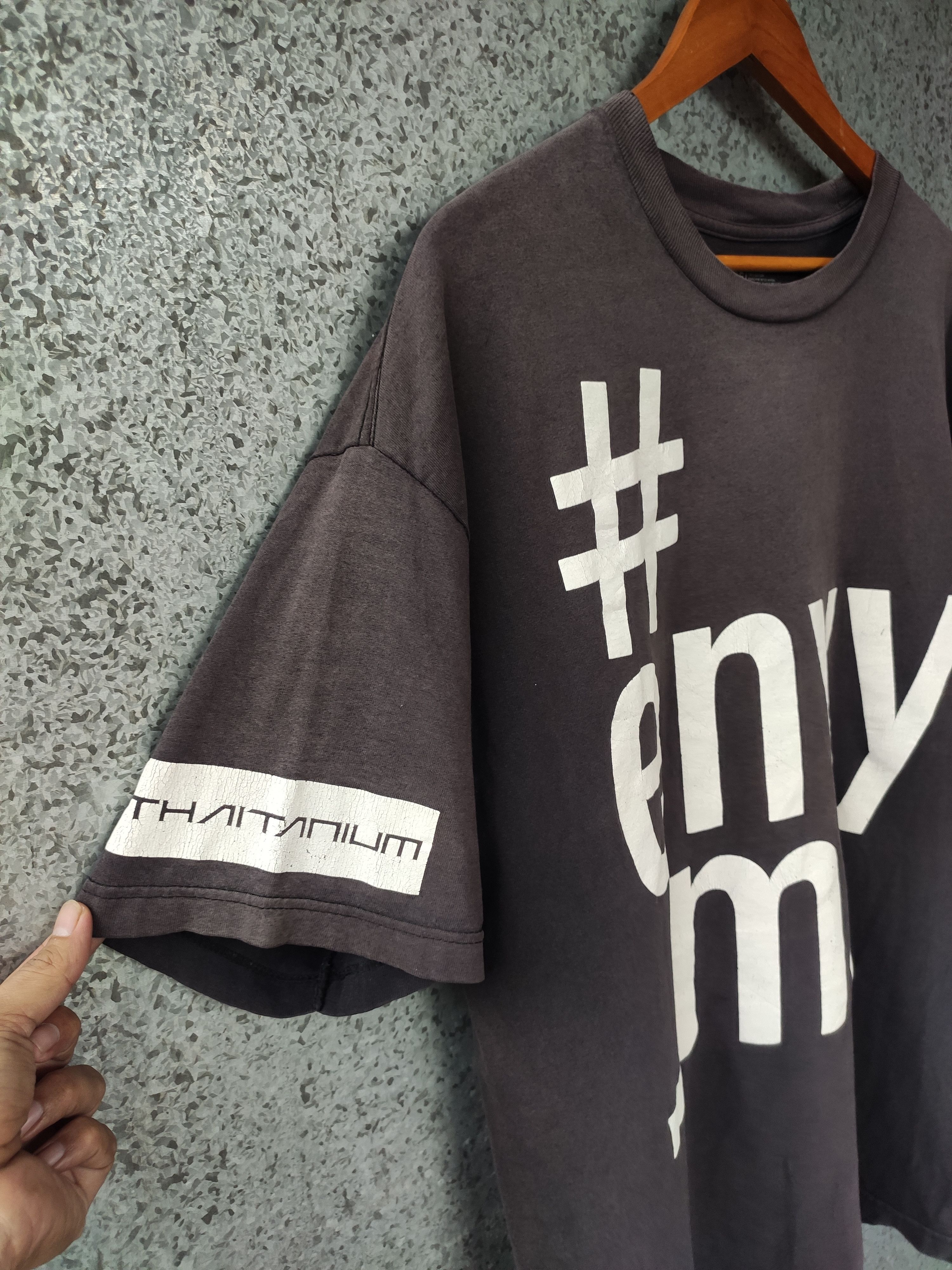 Japanese Brand 🔥 Krhyme Denim t shirt street fashion Size US XL / EU 56 / 4 - 2 Thumbnail