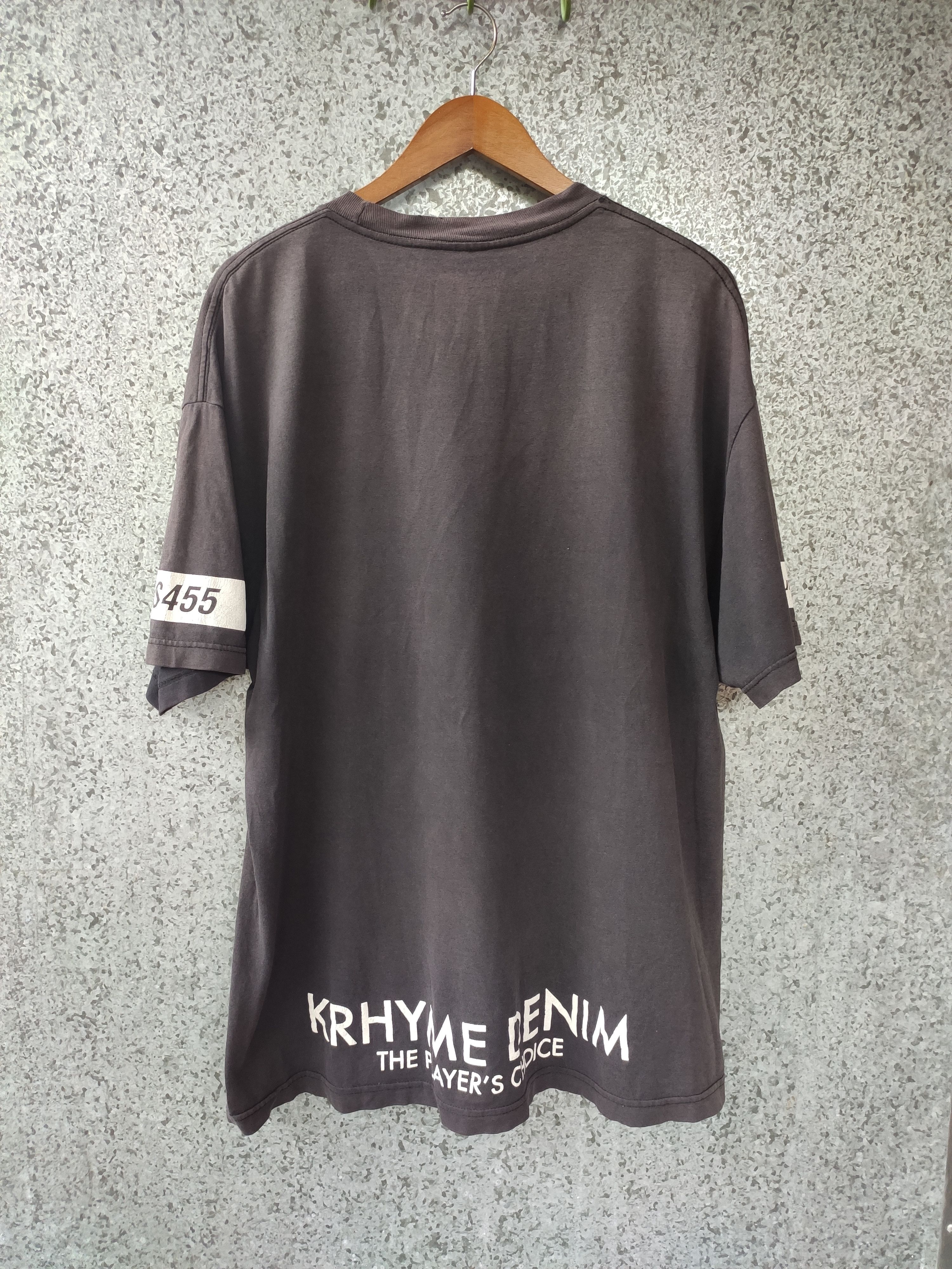 Japanese Brand 🔥 Krhyme Denim t shirt street fashion Size US XL / EU 56 / 4 - 4 Thumbnail