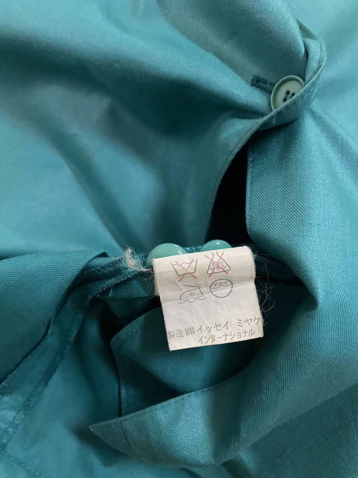 Issey Miyake × Vintage Vtg❇️Avant-Garde Issey Sport Mandarin Collar Button down Size US L / EU 52-54 / 3 - 22 Thumbnail