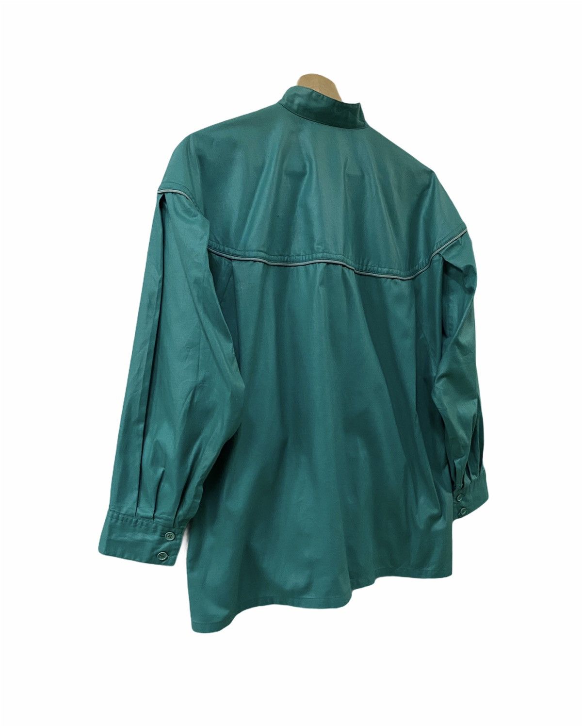 Issey Miyake × Vintage Vtg❇️Avant-Garde Issey Sport Mandarin Collar Button down Size US L / EU 52-54 / 3 - 13 Thumbnail