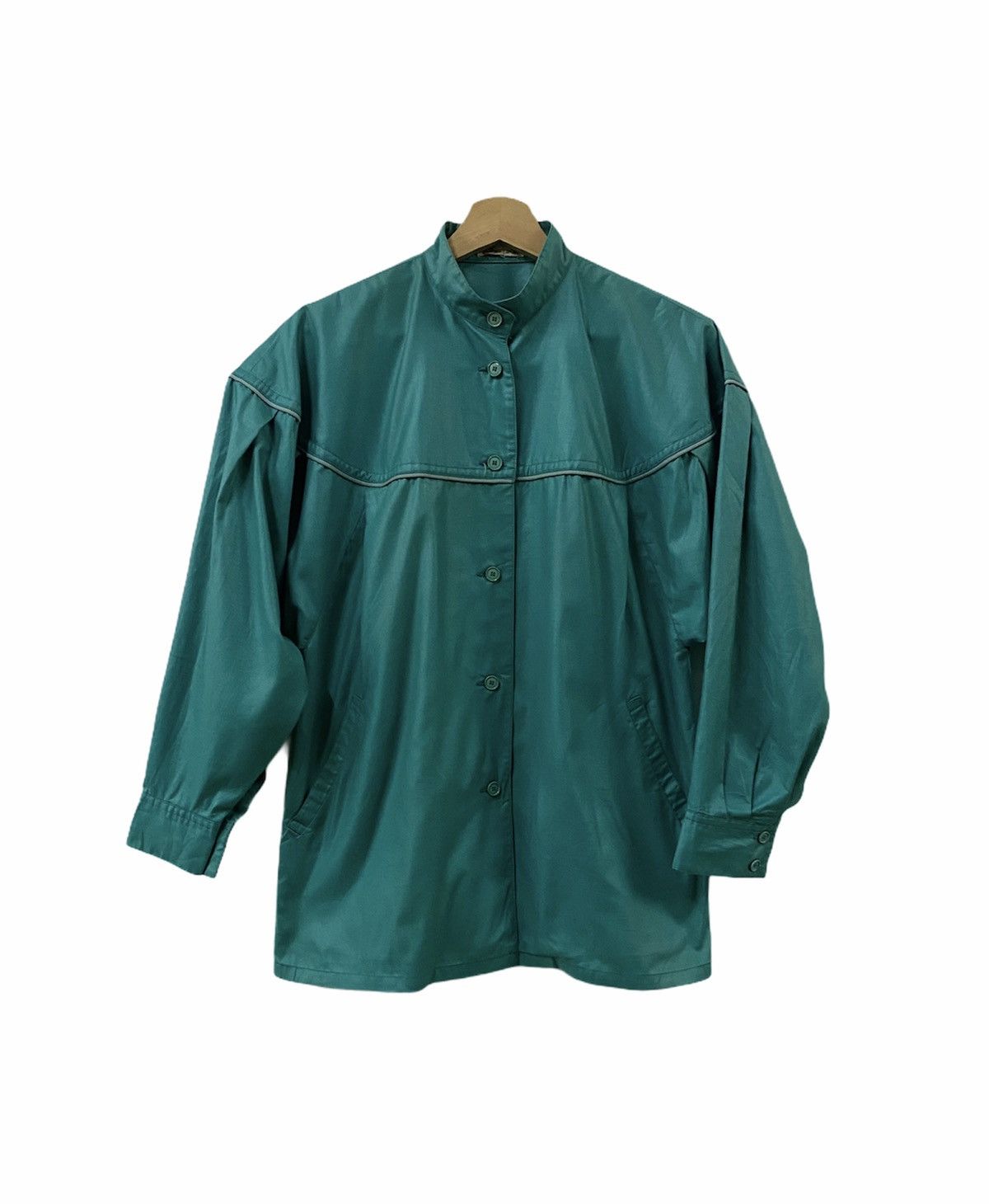 Issey Miyake × Vintage Vtg❇️Avant-Garde Issey Sport Mandarin Collar Button down Size US L / EU 52-54 / 3 - 12 Thumbnail