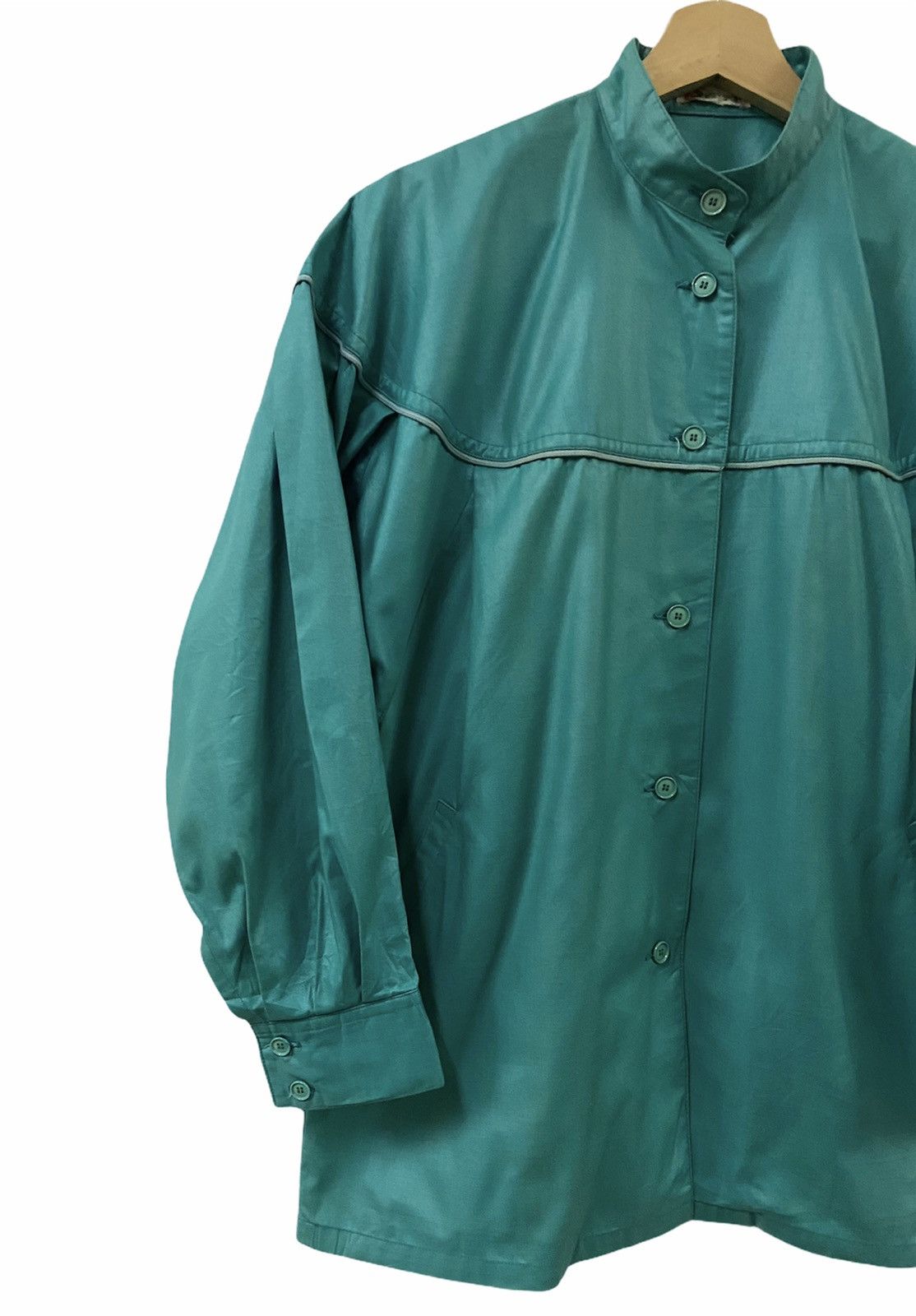 Issey Miyake × Vintage Vtg❇️Avant-Garde Issey Sport Mandarin Collar Button down Size US L / EU 52-54 / 3 - 4 Thumbnail