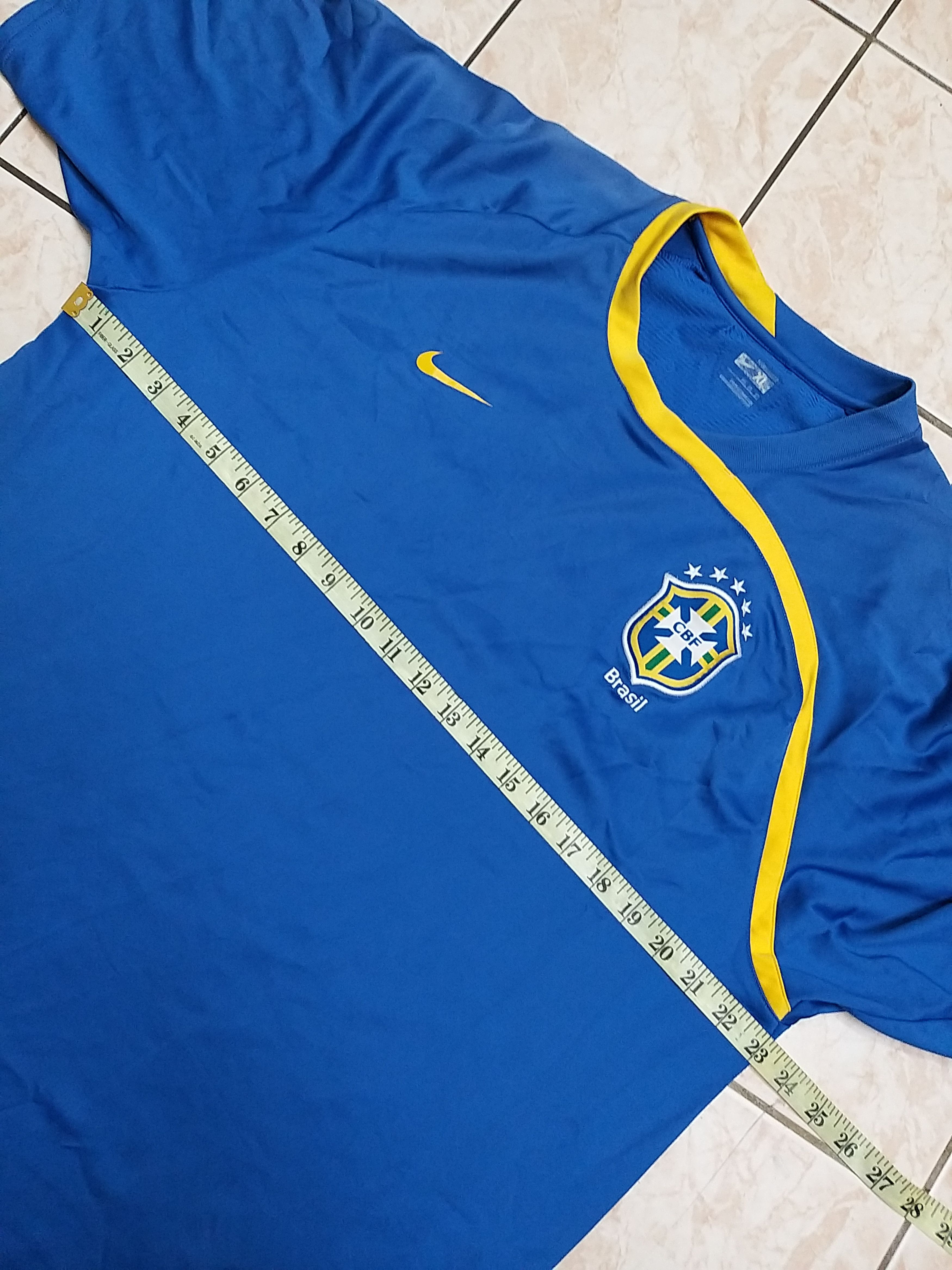 Nike FADED🔥NIKE BRAZIL AWAY JERSEY. Size US XL / EU 56 / 4 - 7 Thumbnail