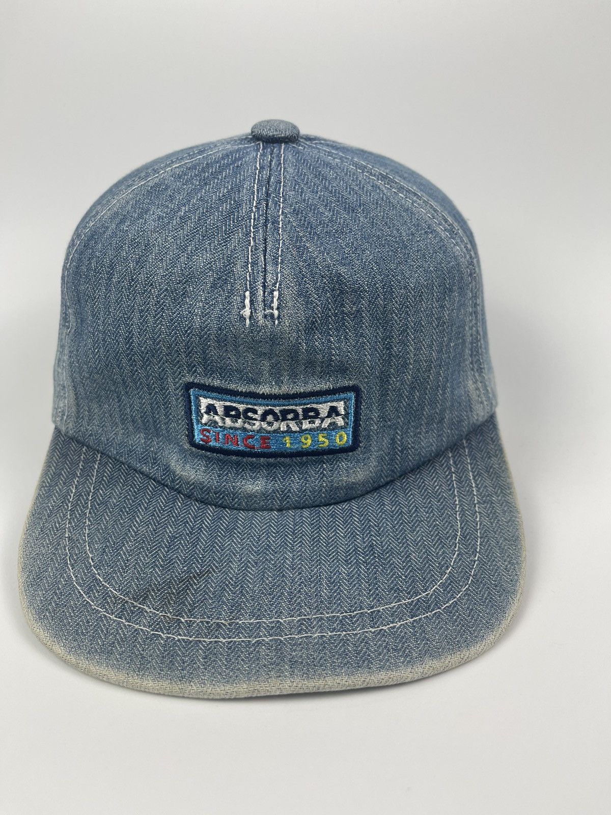 Vintage Absorba Denim Patches Cap Hat Size ONE SIZE - 4 Thumbnail