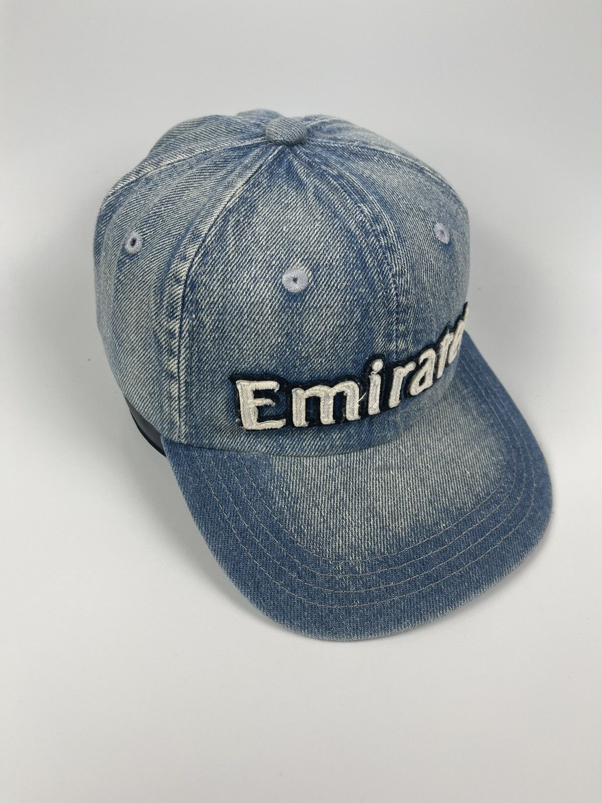 Vintage Emirates Streetwear Denim Hat/Cap Size ONE SIZE - 3 Thumbnail