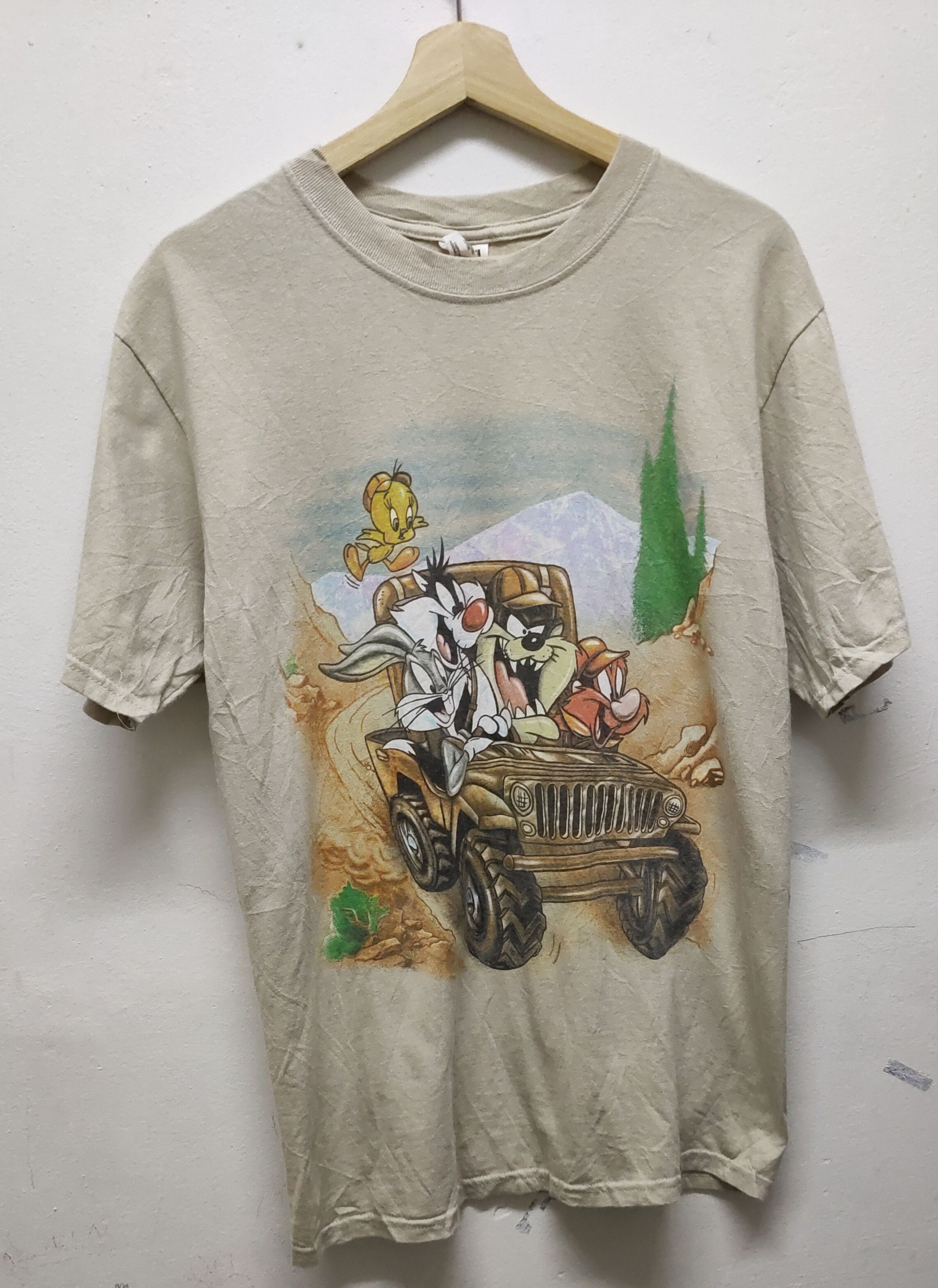 Anvil cartoon Tasmania Tee shirt fullprint logo vintage. Size US M / EU 48-50 / 2 - 1 Thumbnail