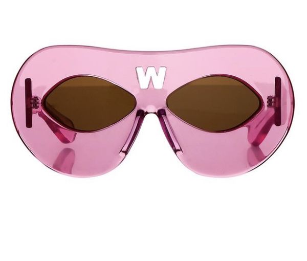 Linda Farrow x Walter Van Beirendonck Diamond Mask Sunglasses