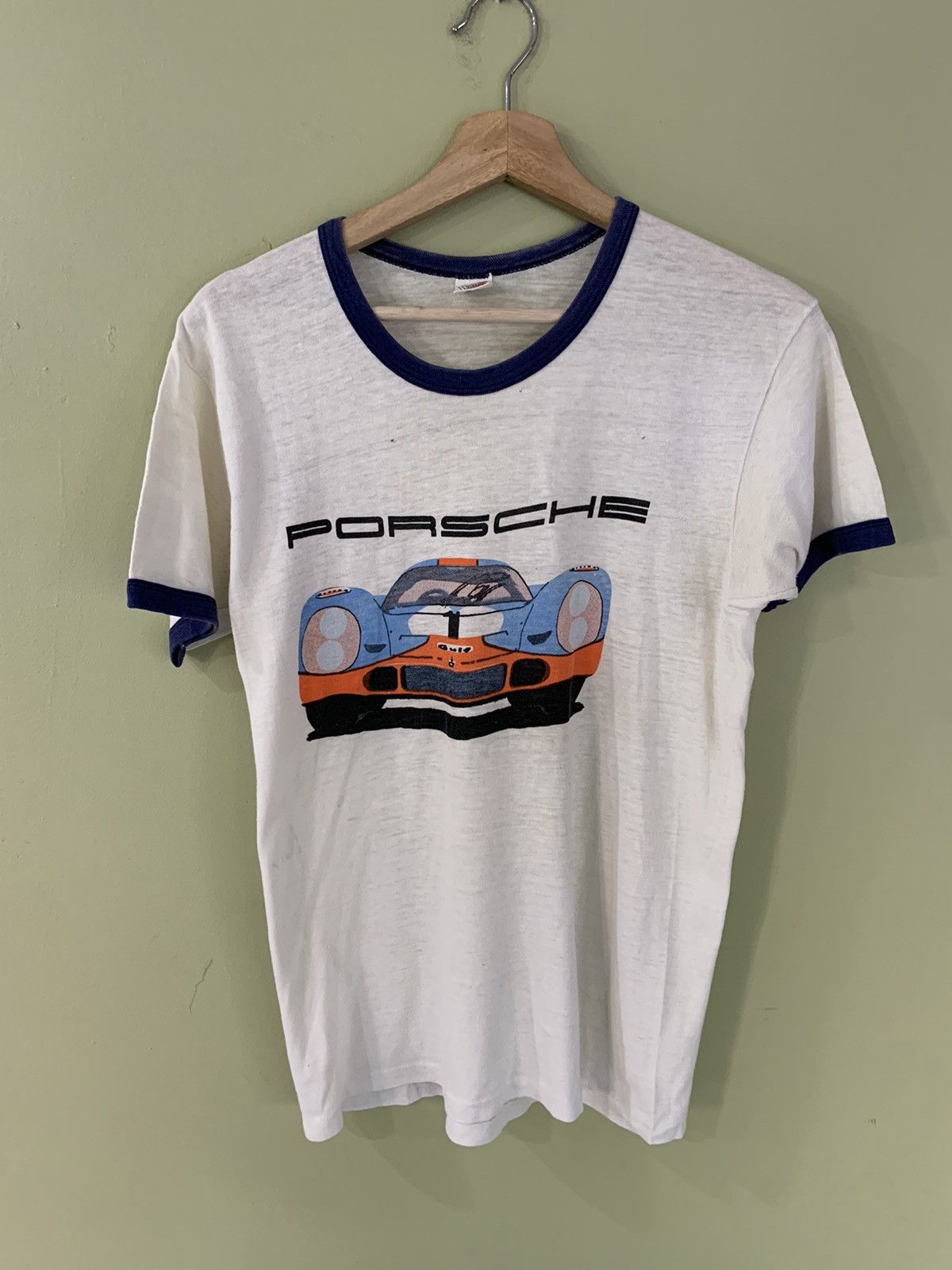 Vintage Vintage 70s Porsche Racing Tee Shirt hanes ringer | Grailed