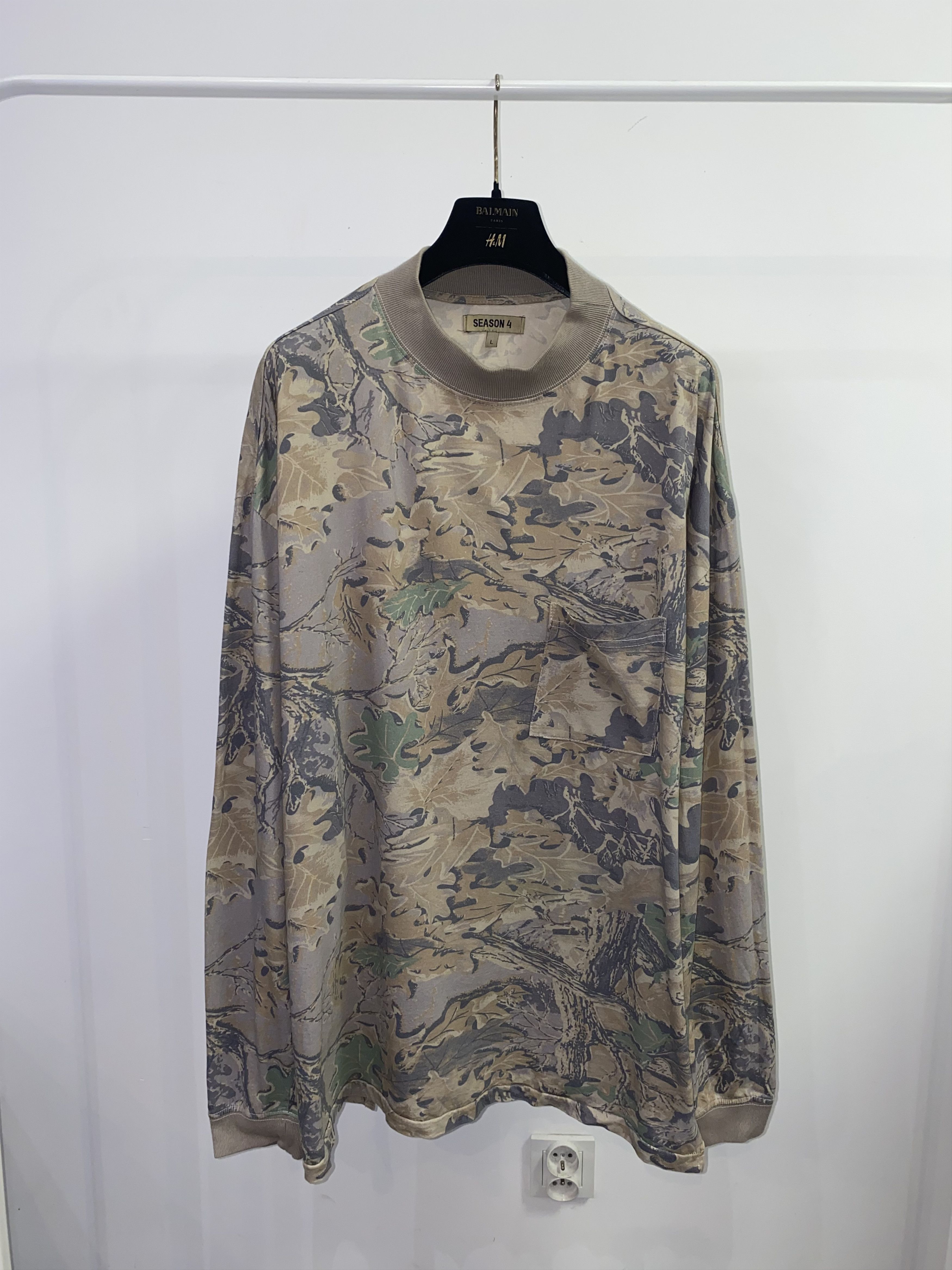 Yeezy Season Yeezy Season 4 Camo Longsleeve T-Shirt | Grailed