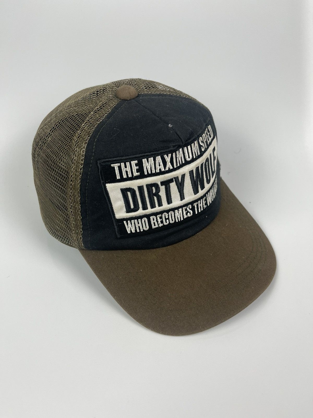 Japanese Brand The Maximum Speed Dirty Wolf Trucker Hat Size ONE SIZE - 3 Thumbnail