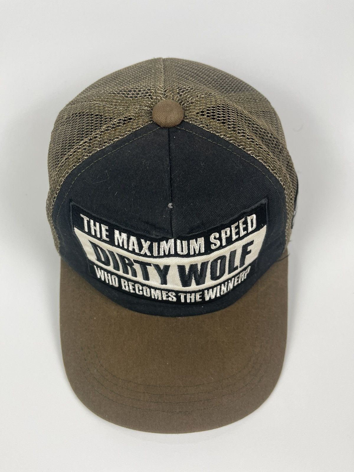 Japanese Brand The Maximum Speed Dirty Wolf Trucker Hat Size ONE SIZE - 7 Thumbnail
